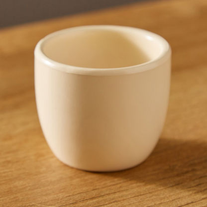 Sansa Ribbed Ceramic Pot - 6x6x5 cms