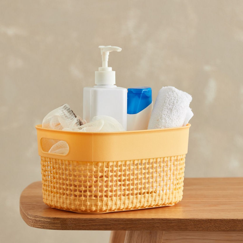 Knit Basket without Lid - 23.4x16.8x12 cm-Bathroom Storage-image-0
