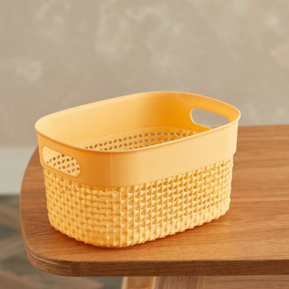 Knit Basket without Lid - 23.4x16.8x12 cms