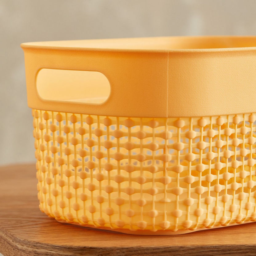 Knit Basket without Lid - 23.4x16.8x12 cm-Bathroom Storage-image-2