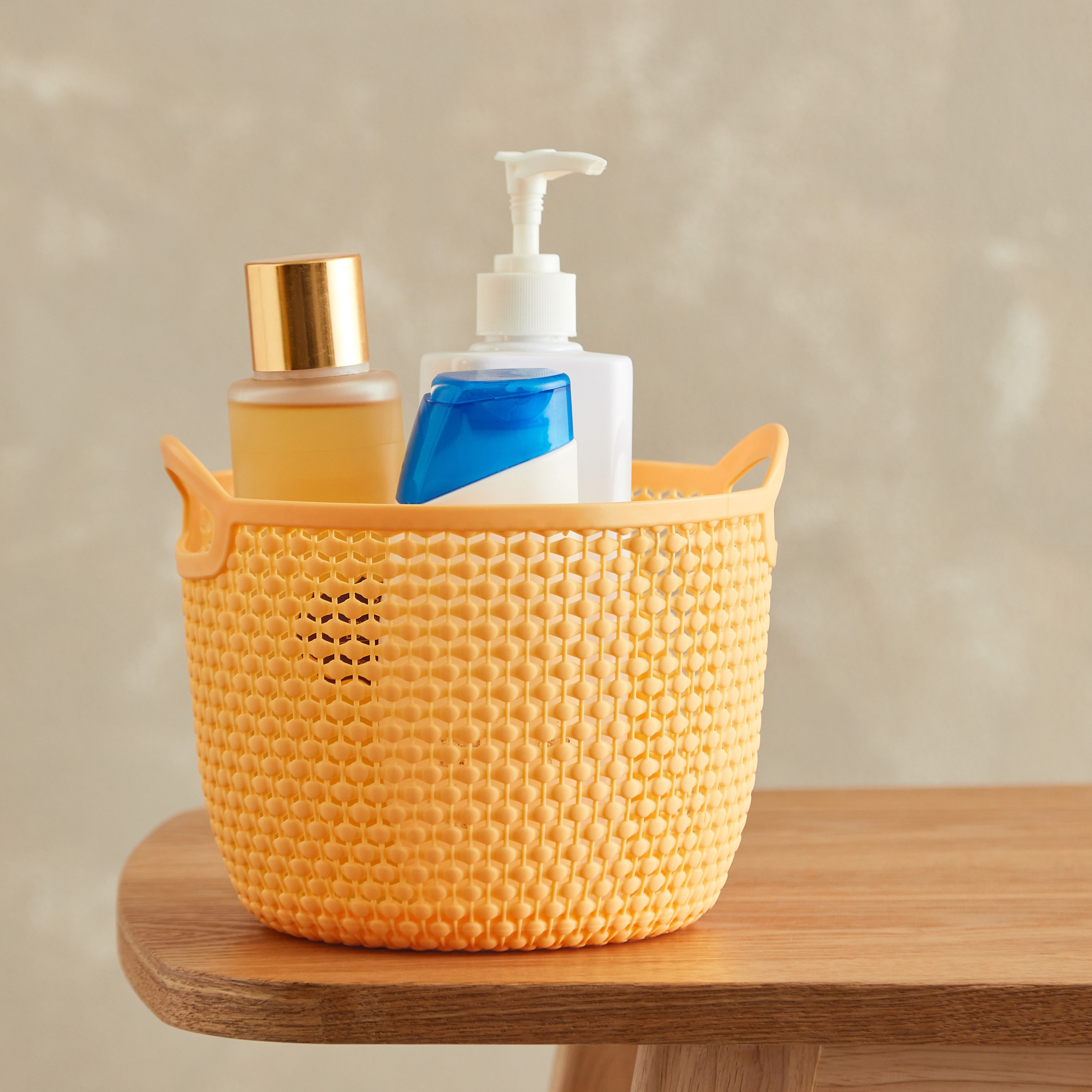 سلة تخزين مستديرة من نيت - 19x15.2 سم-hbxhomeware-hbxbathroom-image-1