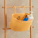Knit Multipurpose Storage Basket with Hooks - 25.5x14x16 cm-Bathroom Storage-thumbnailMobile-0