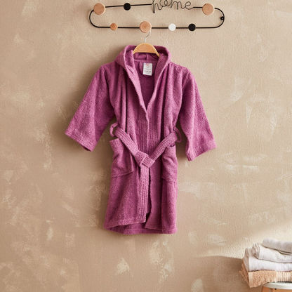 Essential Kids' Hooded Bathrobe - Medium-Bathroom Textiles-image-0