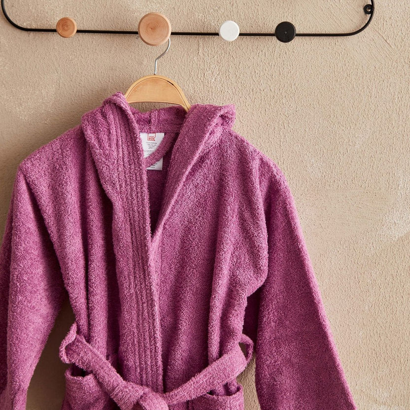 Essential Kids' Hooded Bathrobe - Medium-Bathroom Textiles-image-1