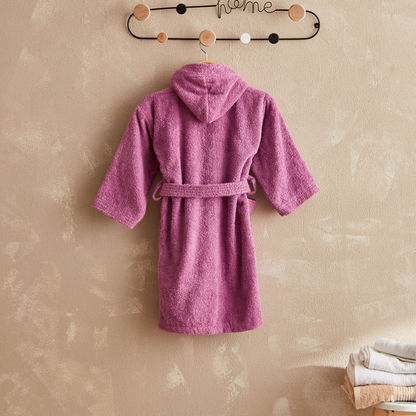 Essential Kids' Hooded Bathrobe - Medium-Bathroom Textiles-image-3
