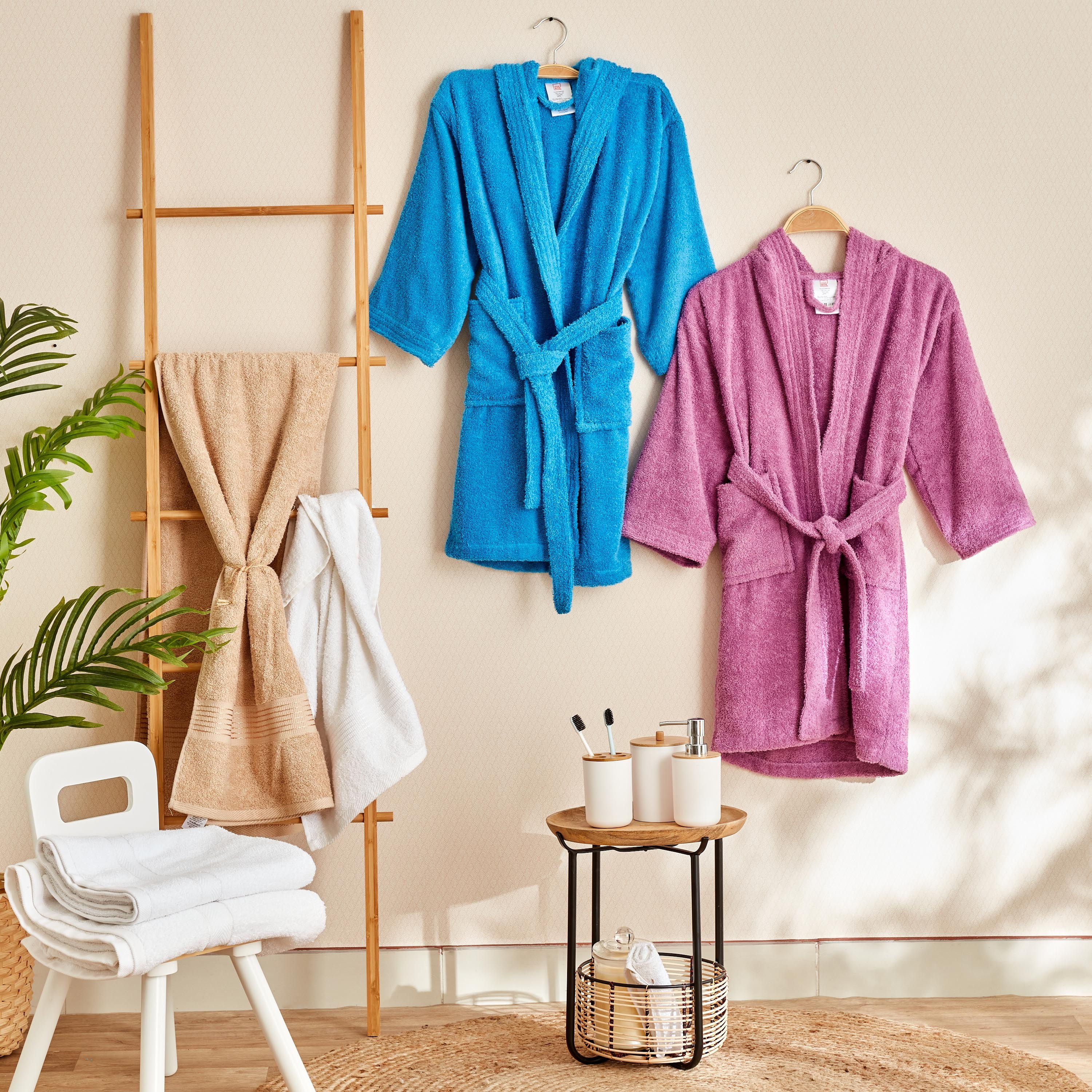 Essential Kids' Hooded Bathrobe - Large-hbxhomeware-hbxkidsandyouth-image-5