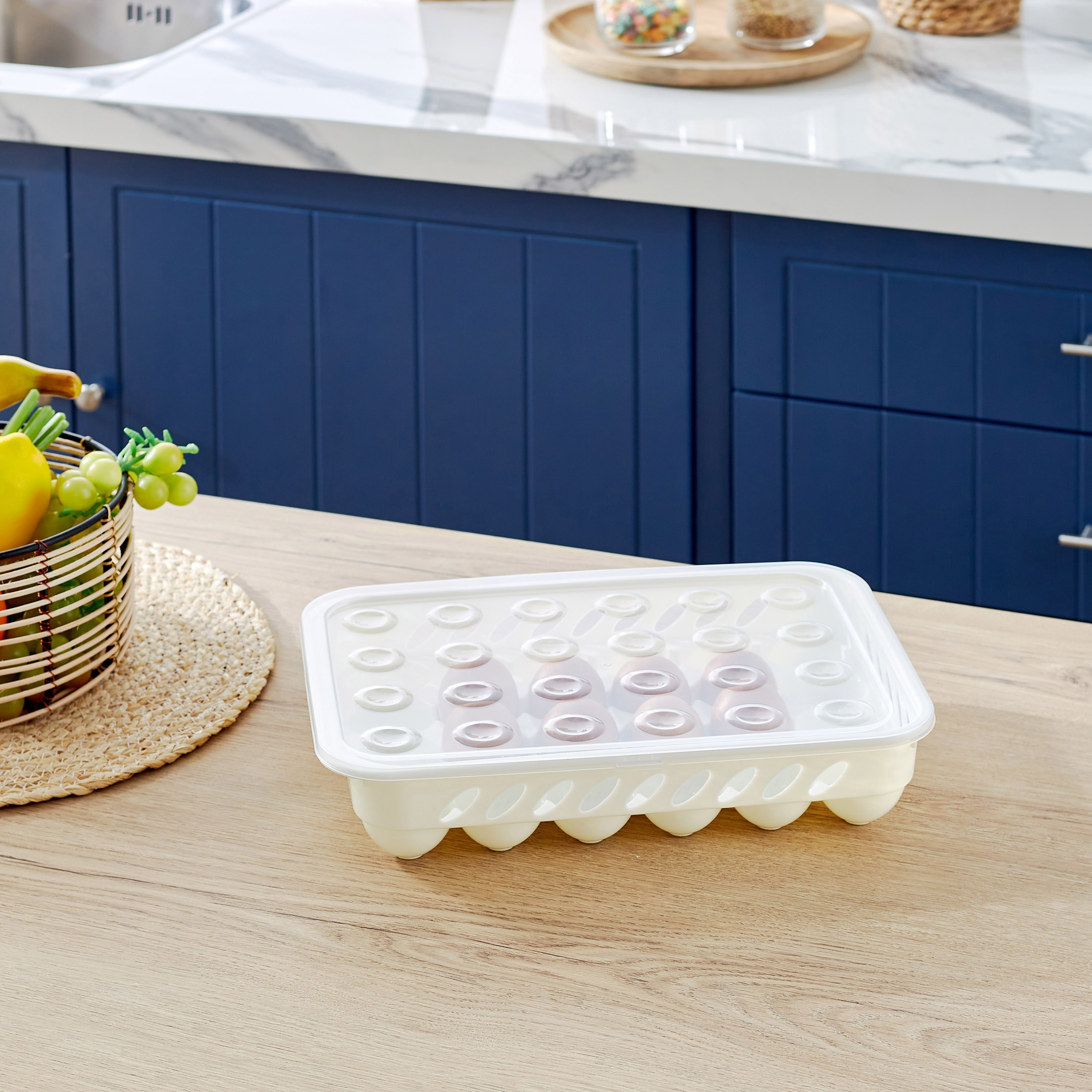 صندوق تخزين 24 بيضة من ريفا - 32.6×22.2×7 سم-hbxkitchen-kitchenware-kitchenaccessories-image-1