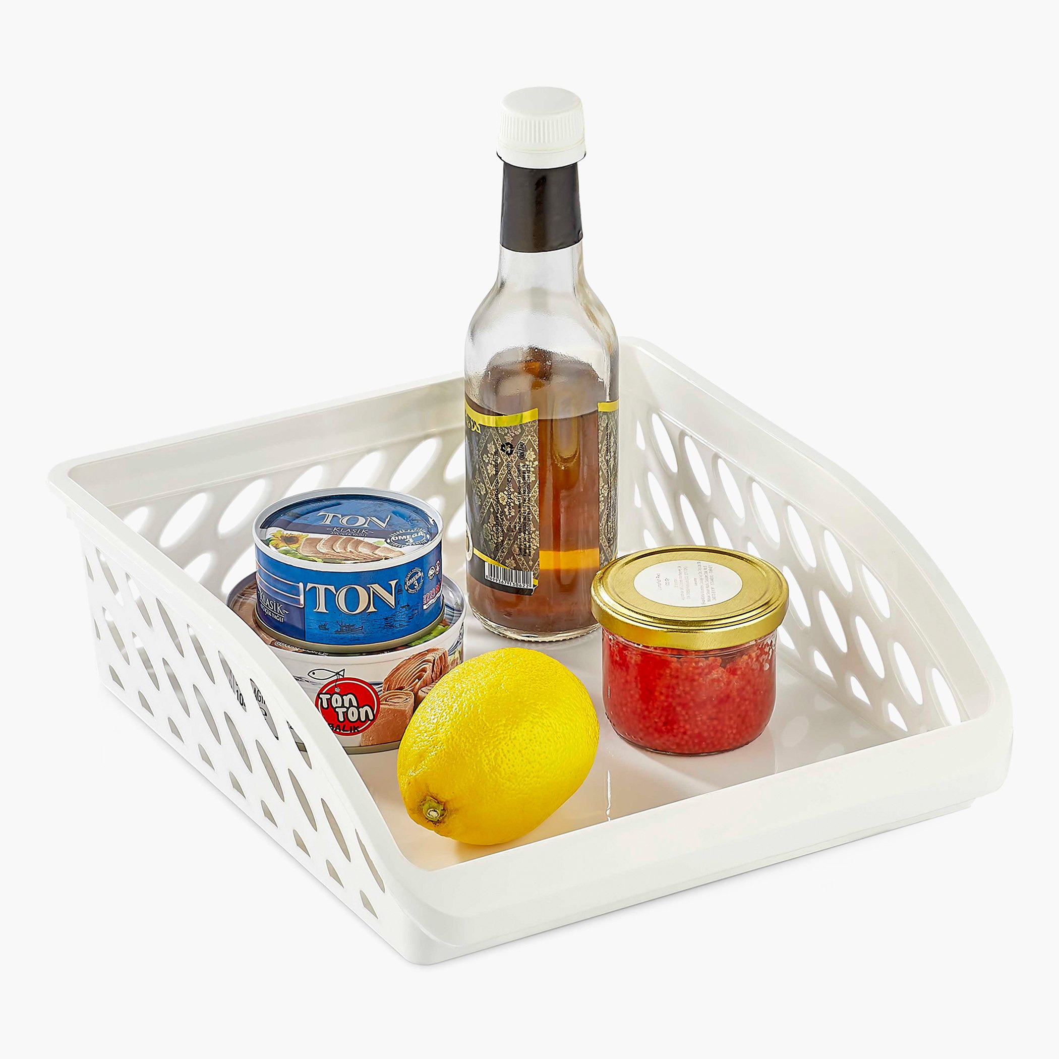 Riva Wide Kitchen Organiser Basket - 27x25x8 cm-hbxkitchen-kitchenware-kitchenaccessories-image-1