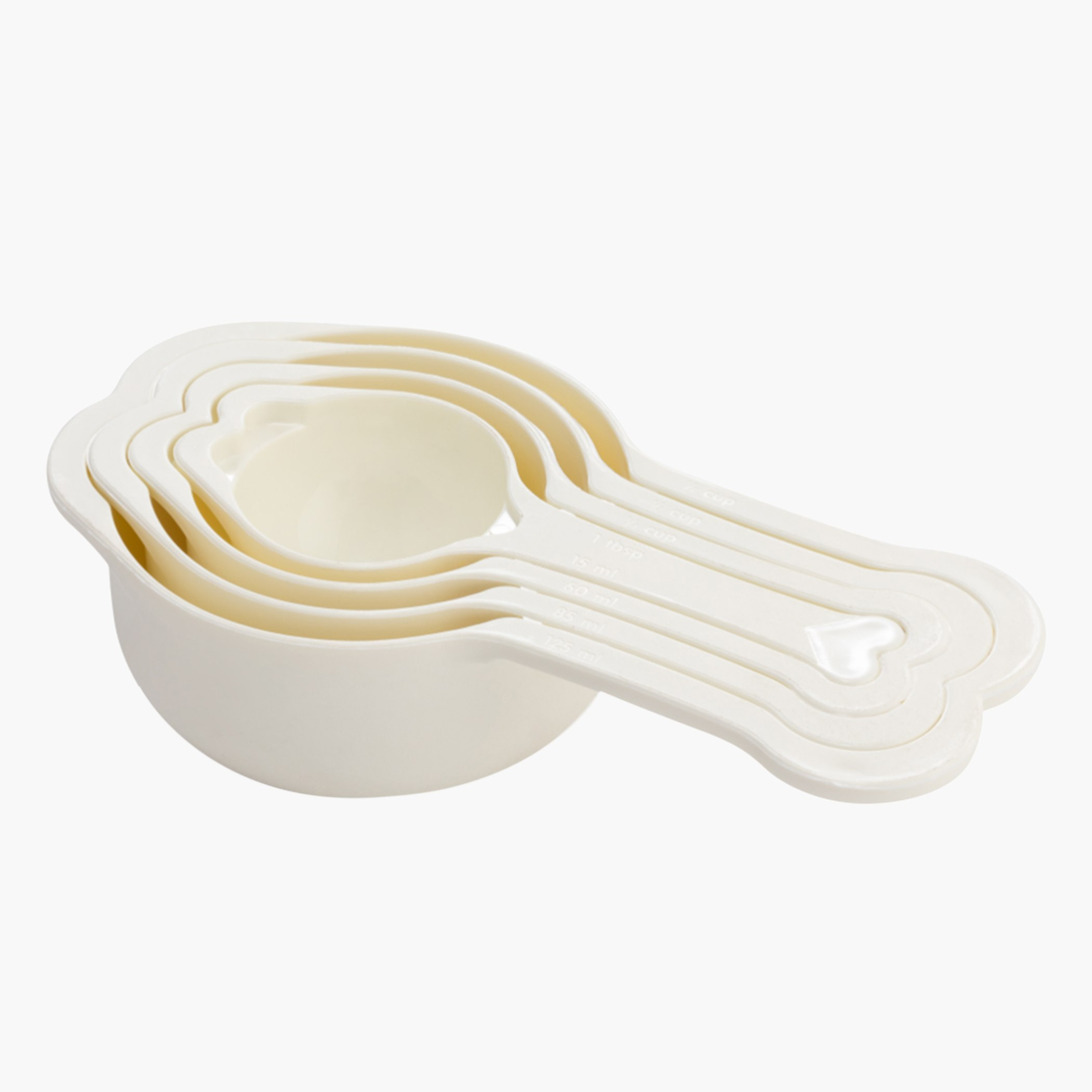 Riva 4-Piece Heart Shaped Measure Cup Set -  21x10.5x4 cm-hbxkitchen-kitchenware-foodpreparation-image-1