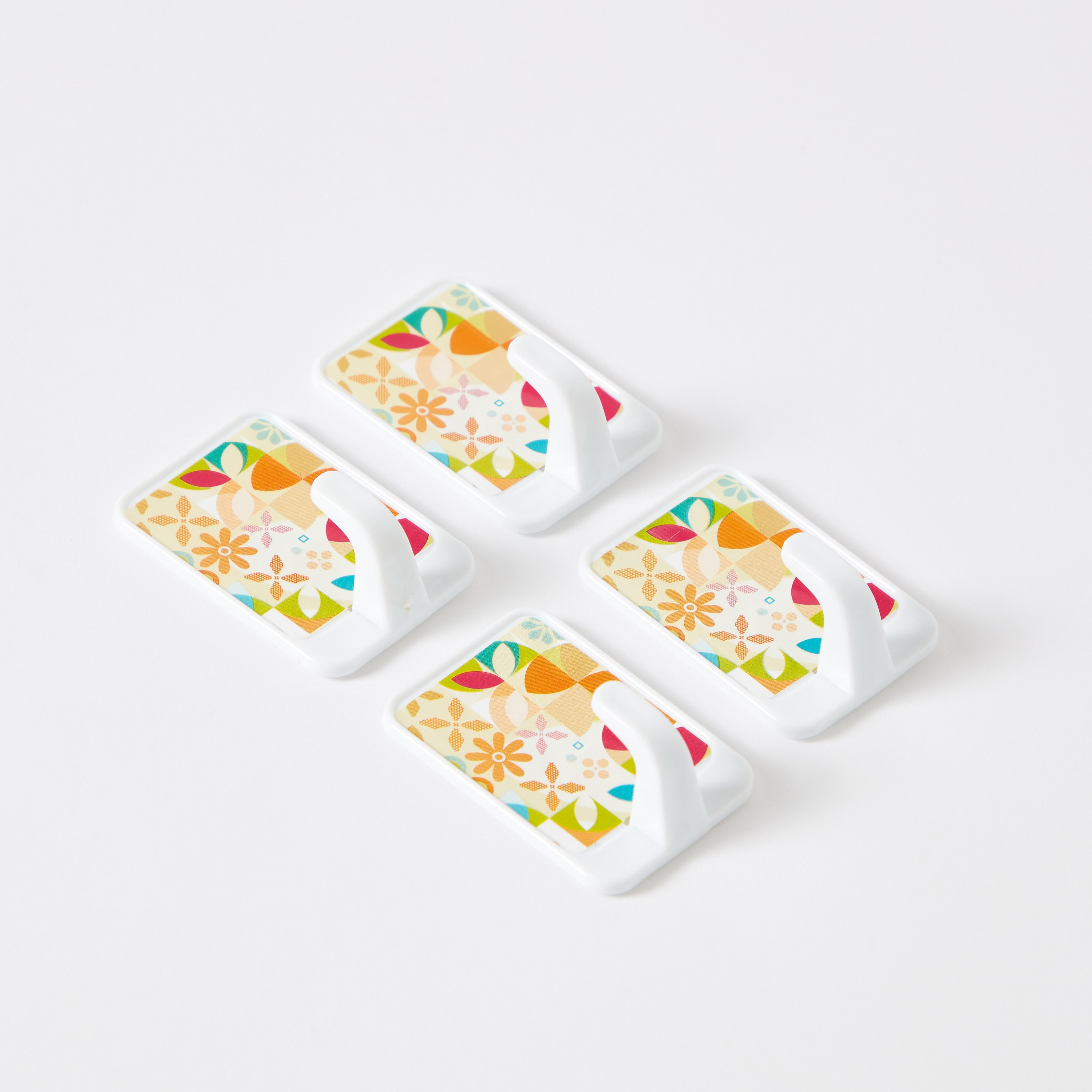 طقم علّاقات لاصقة 4 قطع من ريفا - 4x3x2.5 سم-hbxhomeware-hbxbathroom-image-5
