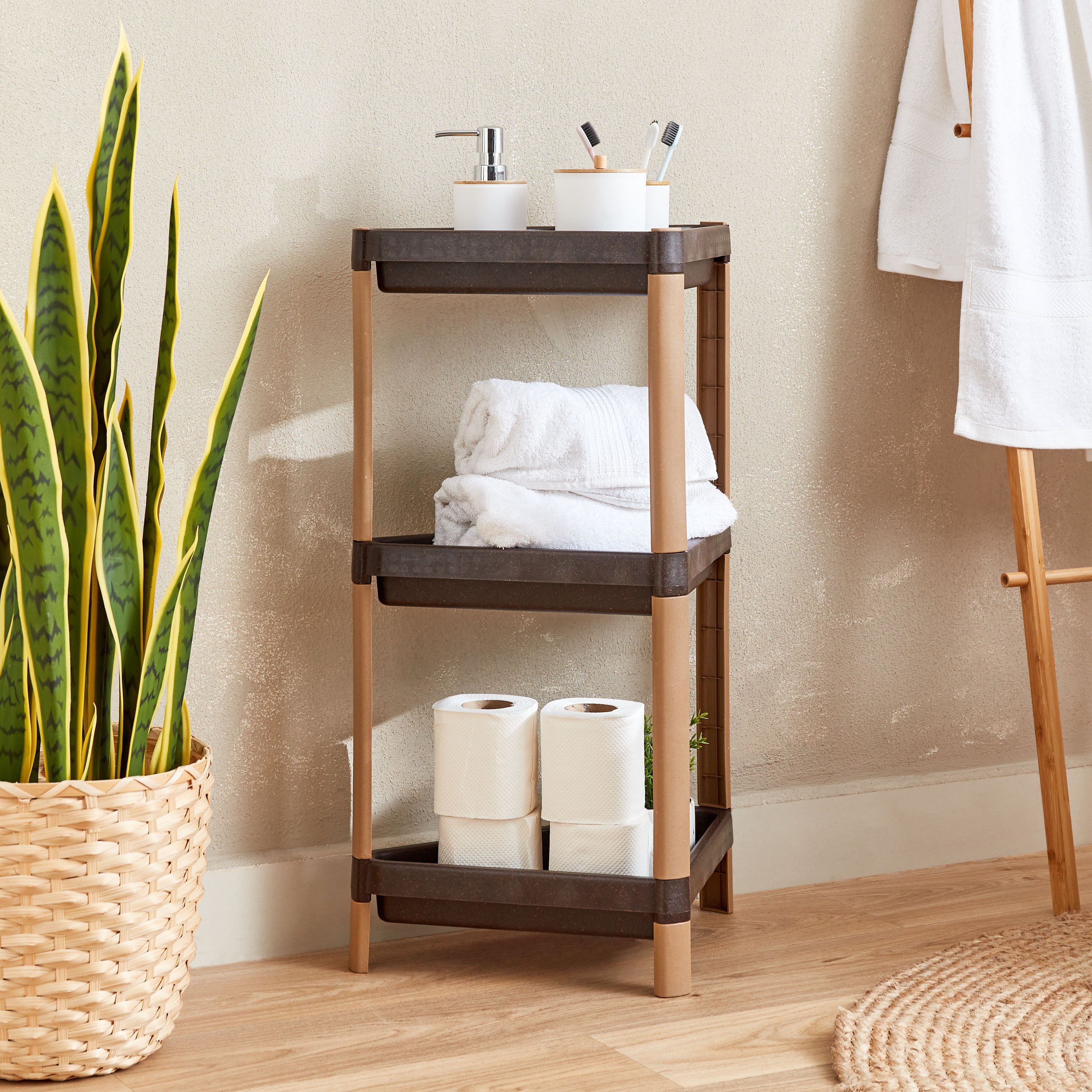 Bios 3-Tier Triangular Bathroom Caddie - 43x33x71 cm-PROMO_HB_AE_B1G1_250925-image-1