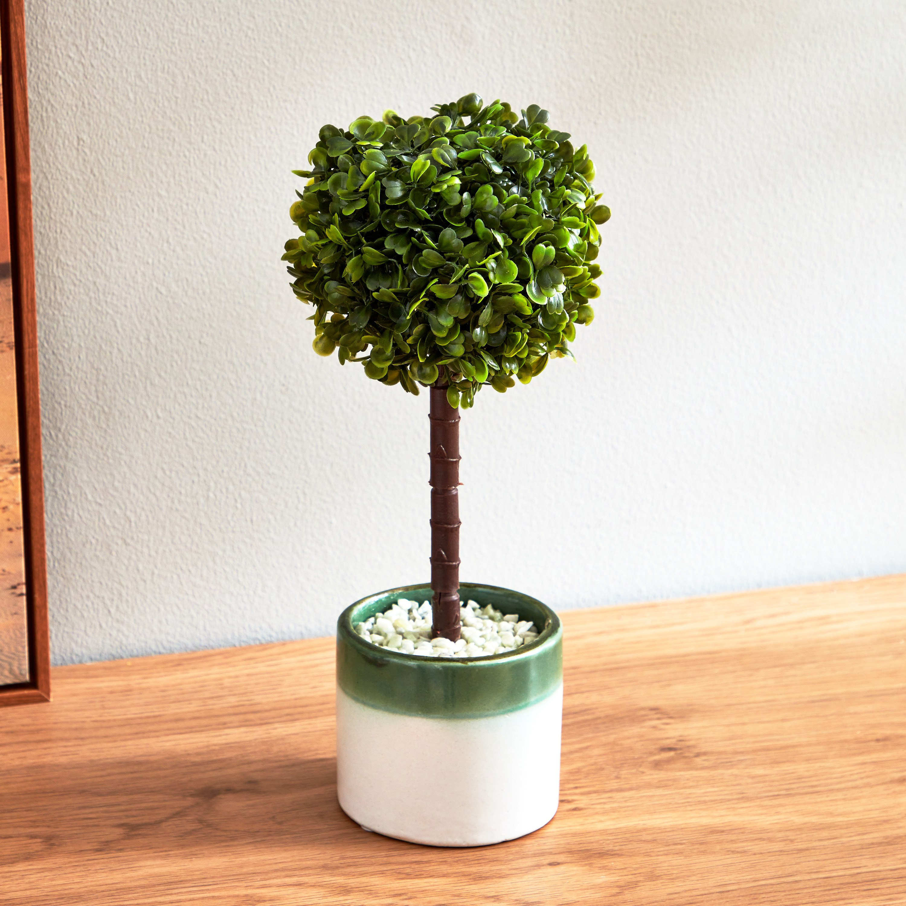 نبات داخل إناء زرع سيراميك من سيرينا - 30 سم-hbxdecorandfurnishings-homeaccessories-artificialflowersandplants-image-2