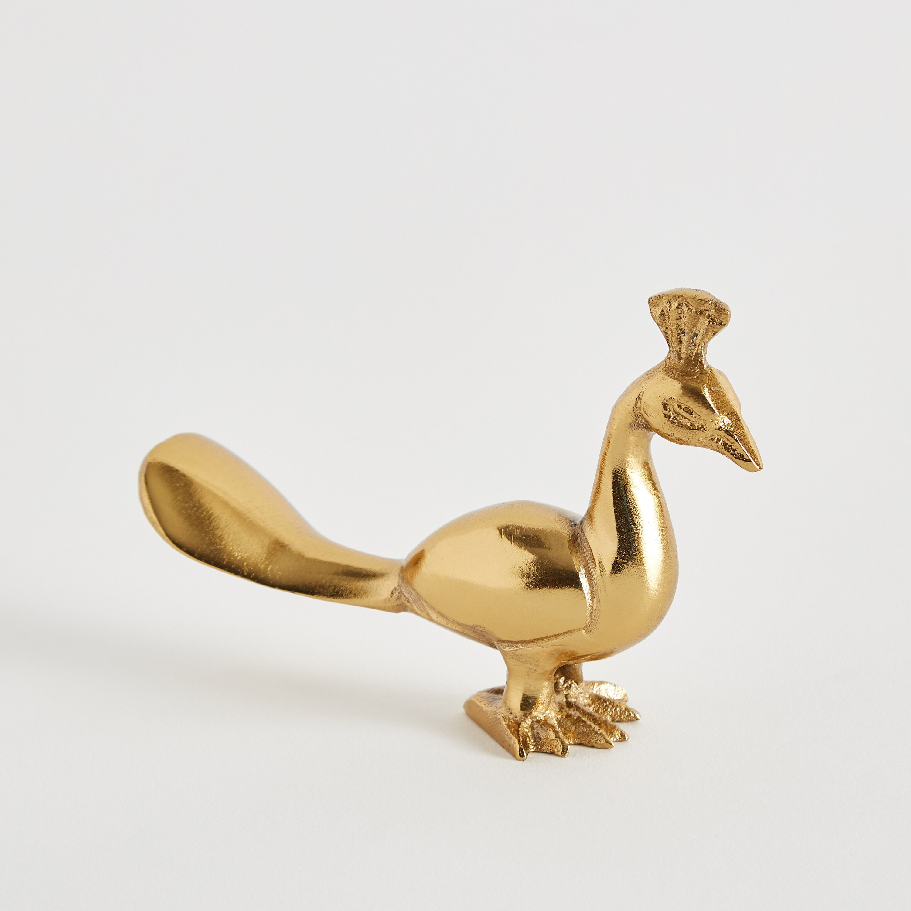 تمثال طاووس معدني من أيس - 11x8X3 سم-hbxhomeware-homedecor-figurinesandornaments-image-5