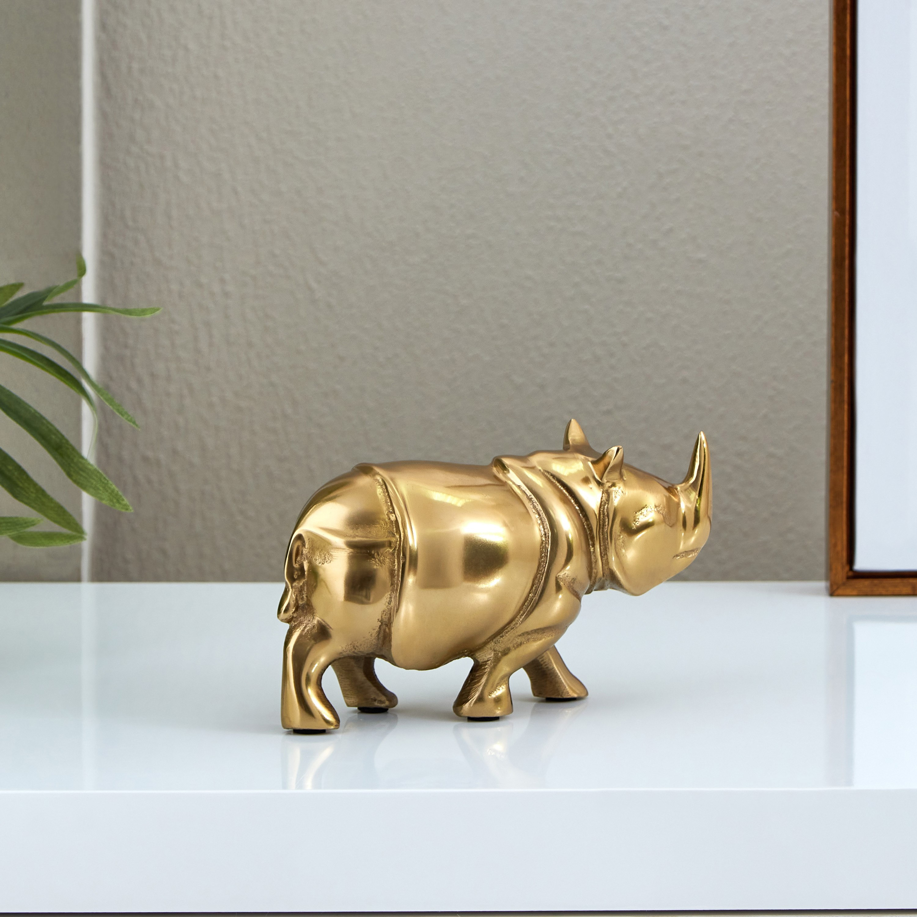 تمثال وحيد القرن صغير معدني من أيس - 19x7.5x11 سم-hbxhomeware-homedecor-figurinesandornaments-image-2