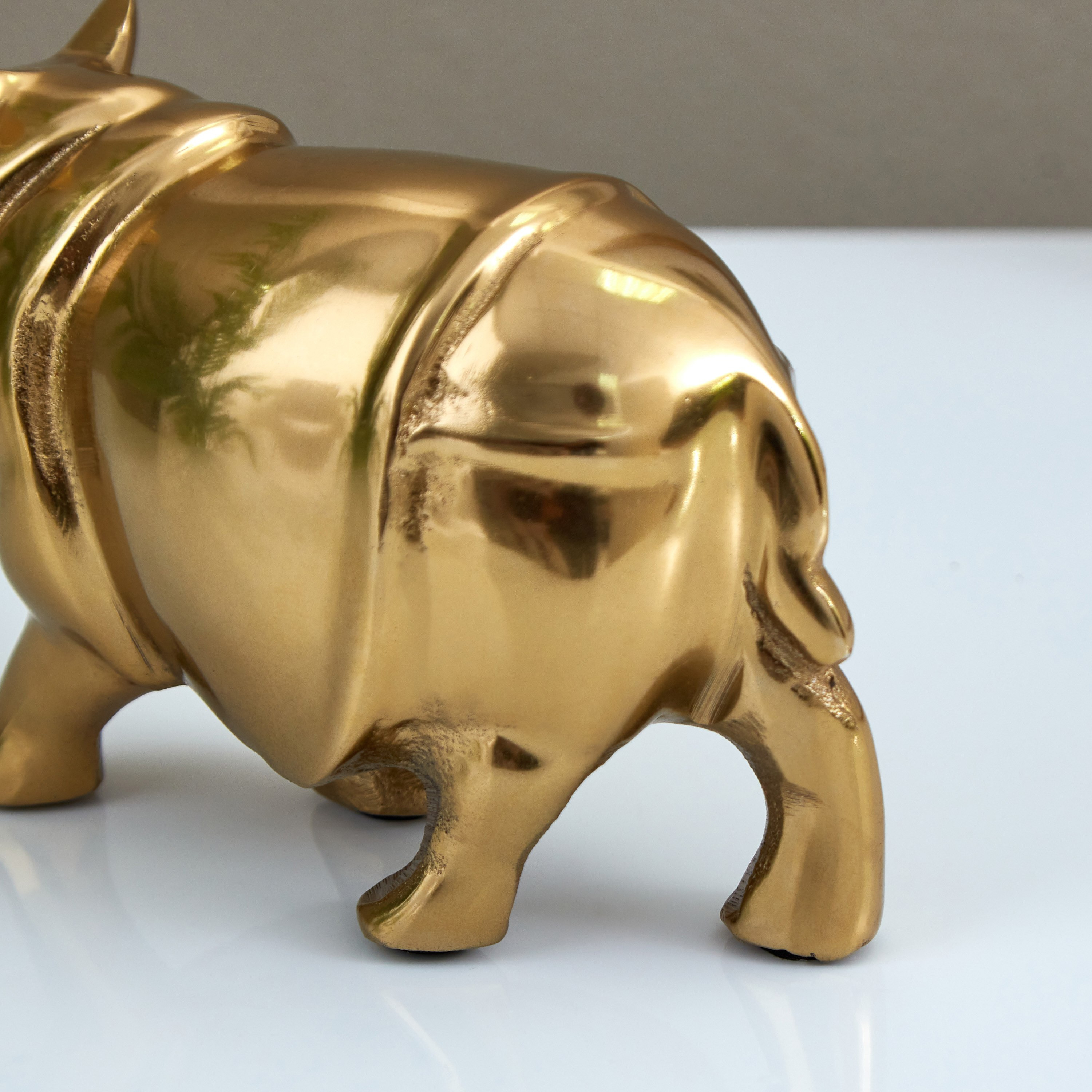 تمثال وحيد القرن صغير معدني من أيس - 19x7.5x11 سم-hbxhomeware-homedecor-figurinesandornaments-image-4