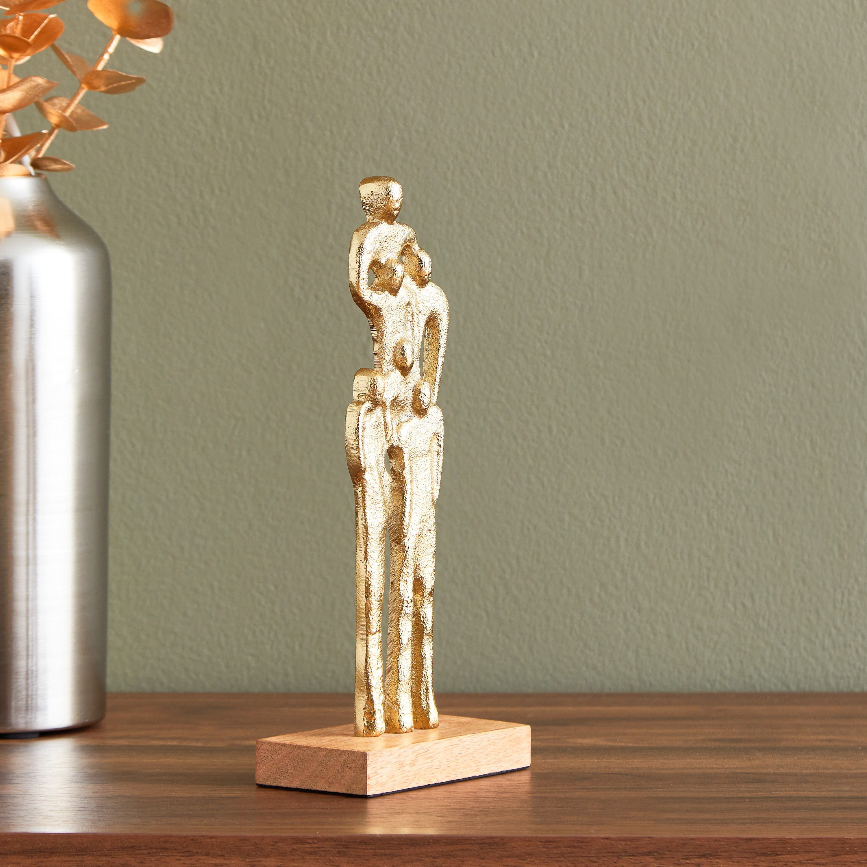 منحوتة معدنية بتصميم الأسرة من أيس - 10x5x25 سم-hbxhomeware-homedecor-figurinesandornaments-image-2