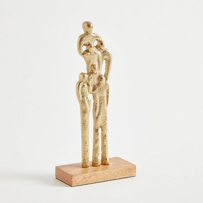 Ace Metal Family Sculpture - 10x5x25 cms