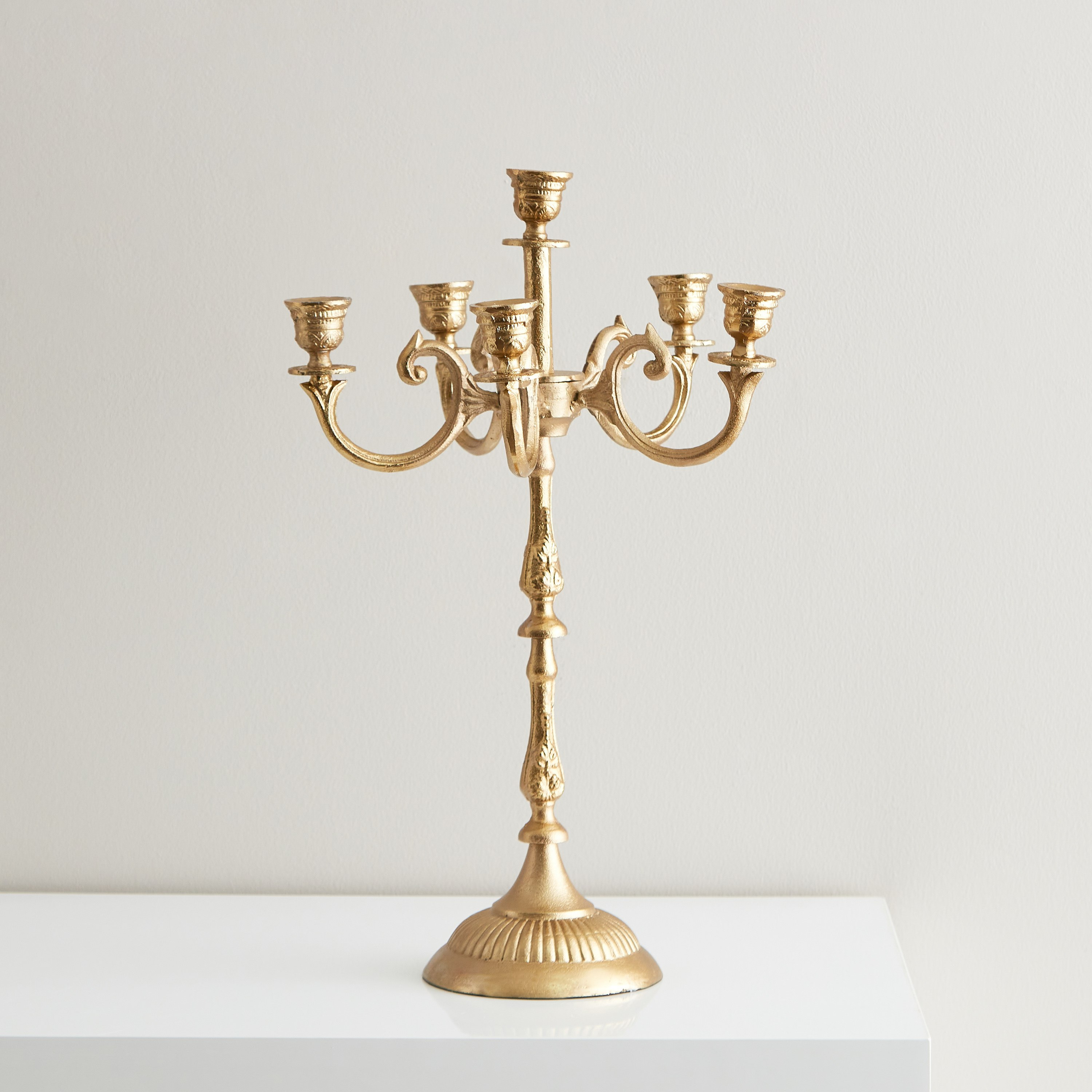 حامل شموع معدني متعدد الأذرع من أيس - 35x35x62 سم-hbxlivingroom-decorandaccessories-candleholders-image-2