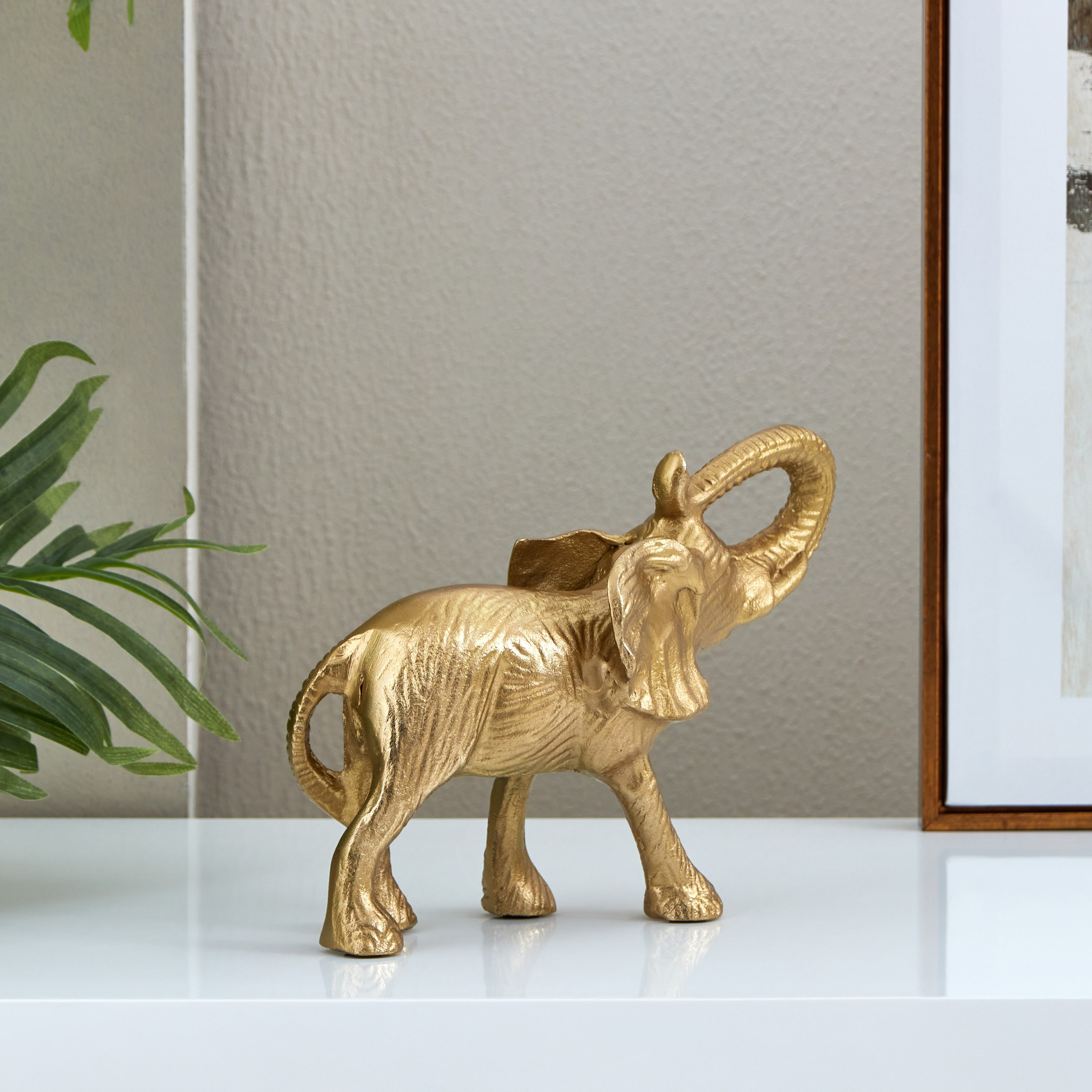 Ace Metal Elephant Decorative Figurine - 25x25x12 cm-hbxhomeware-homedecor-figurinesandornaments-image-1