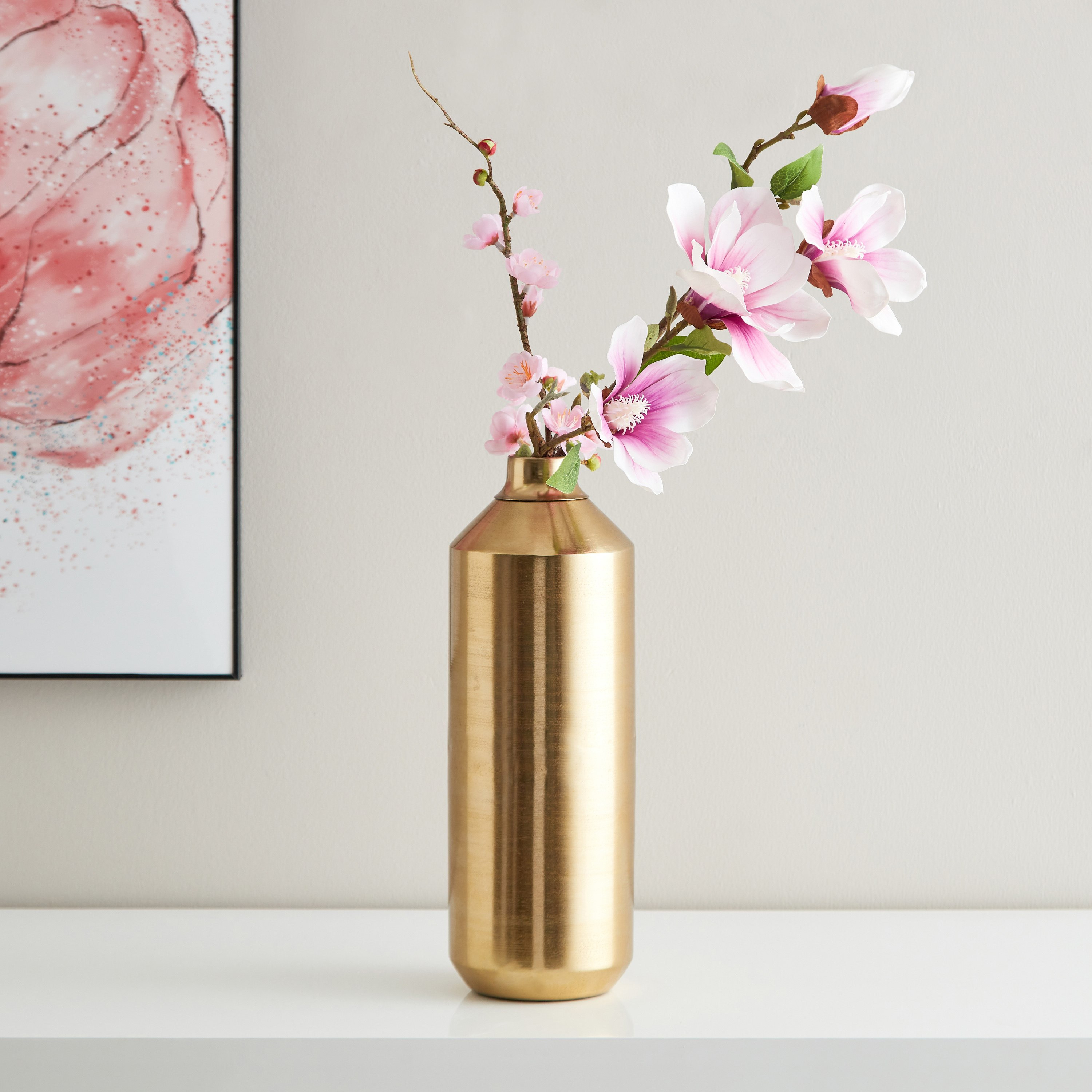 مزهرية معدنية صغيرة من أيس - 14x14x34 سم-hbxbedroom-decorandaccessories-vases-image-1