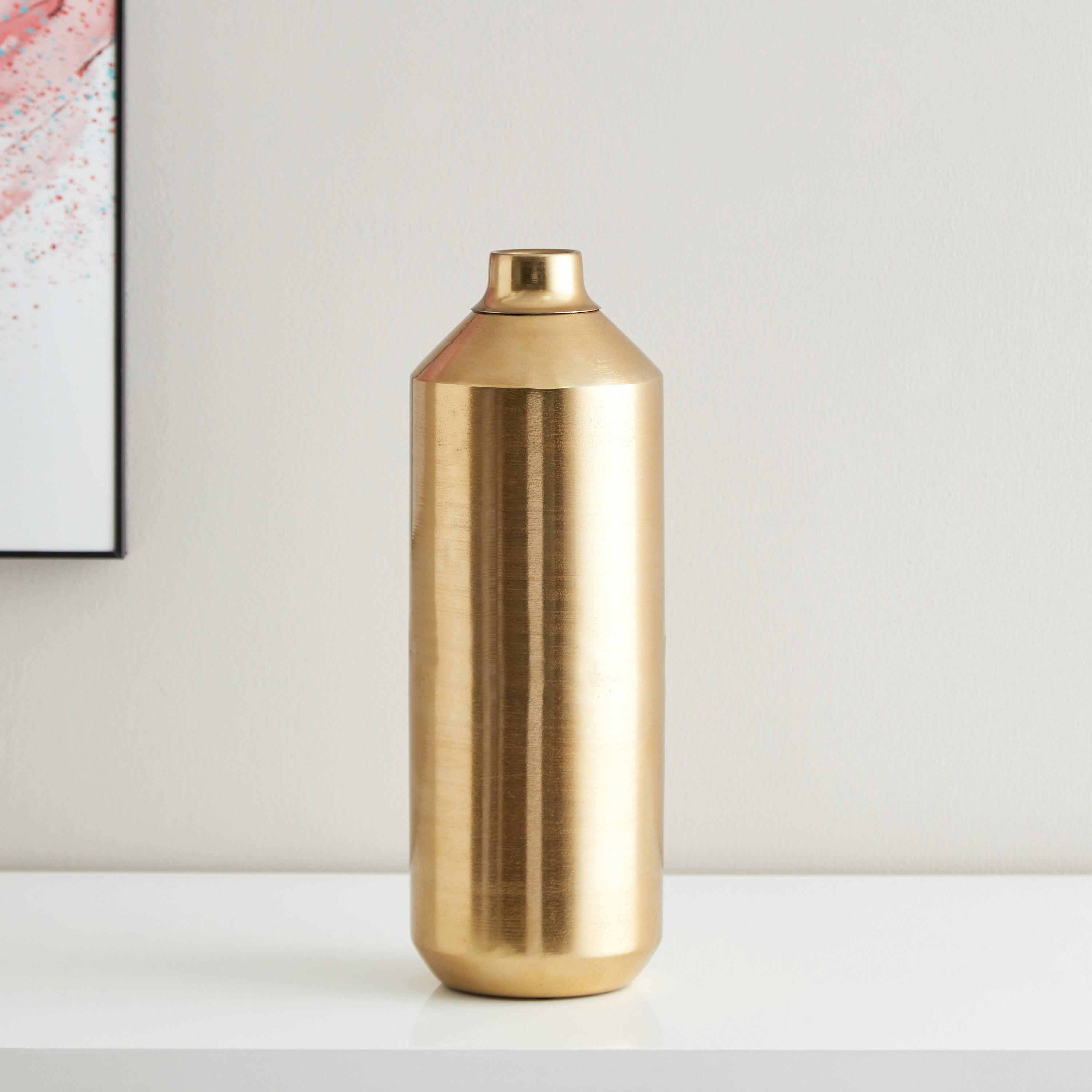 مزهرية معدنية صغيرة من أيس - 14x14x34 سم-hbxbedroom-decorandaccessories-vases-image-2