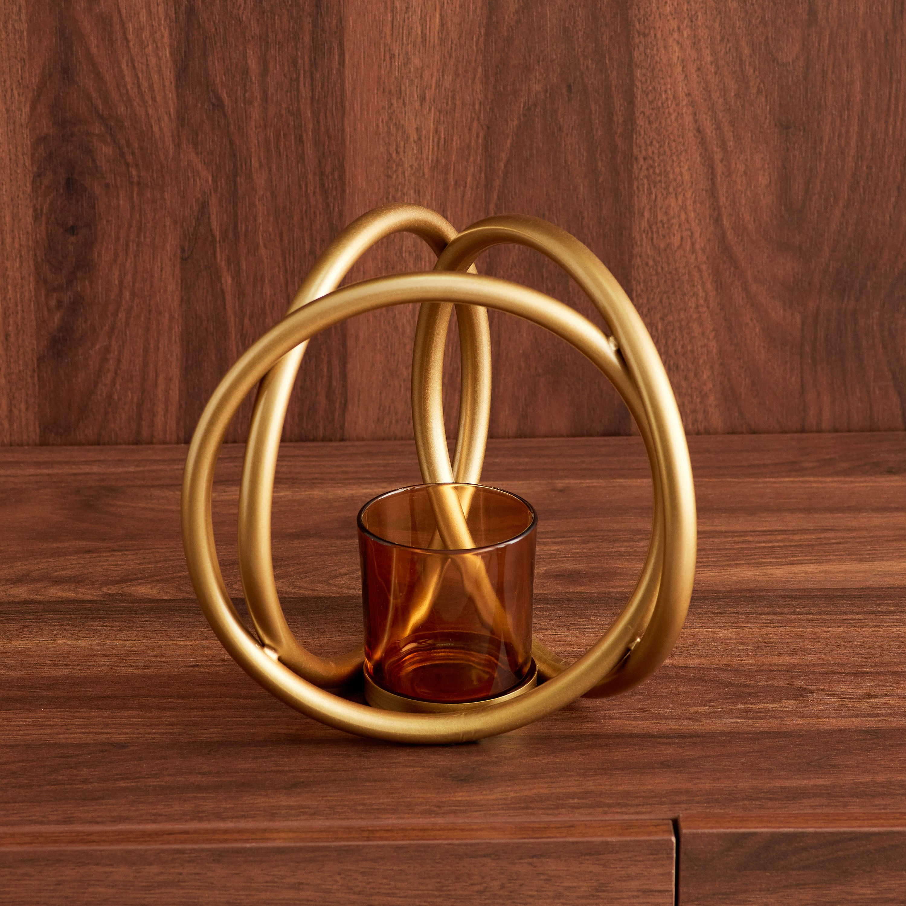 حامل شموع معدني صغير من أيس - 21x21x21 سم-hbxlivingroom-decorandaccessories-candleholders-image-2