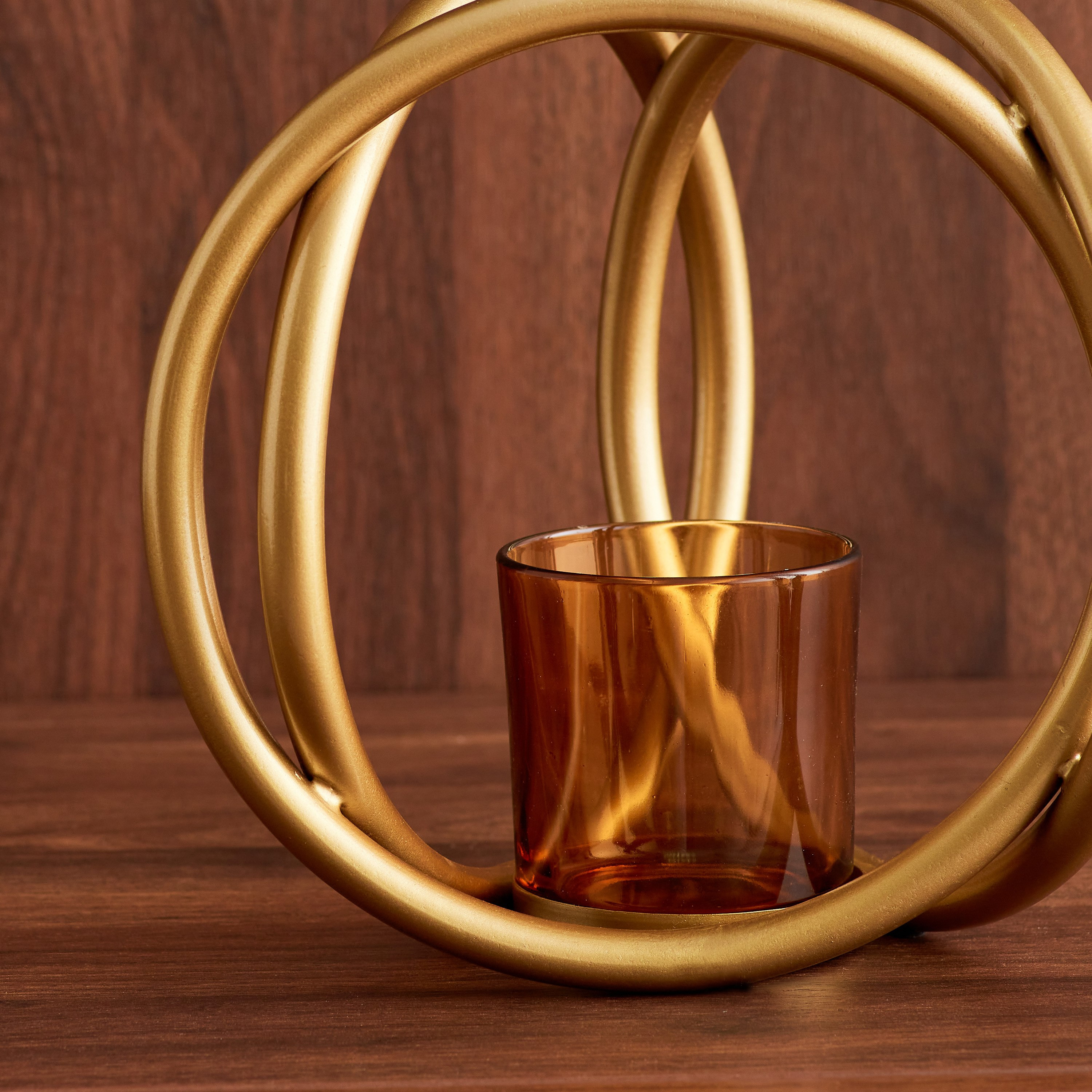 حامل شموع معدني صغير من أيس - 21x21x21 سم-hbxlivingroom-decorandaccessories-candleholders-image-4