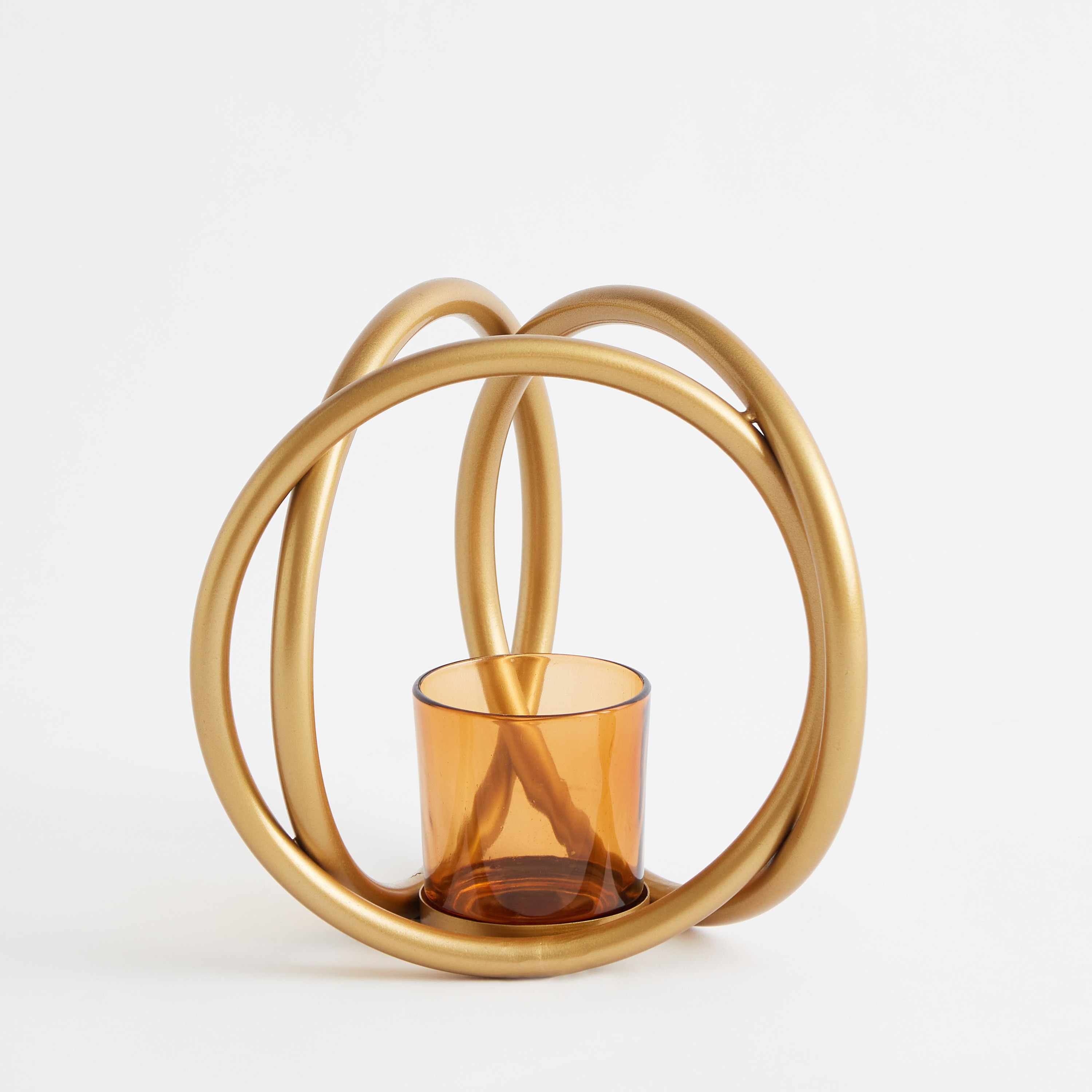 حامل شموع معدني صغير من أيس - 21x21x21 سم-hbxlivingroom-decorandaccessories-candleholders-image-6