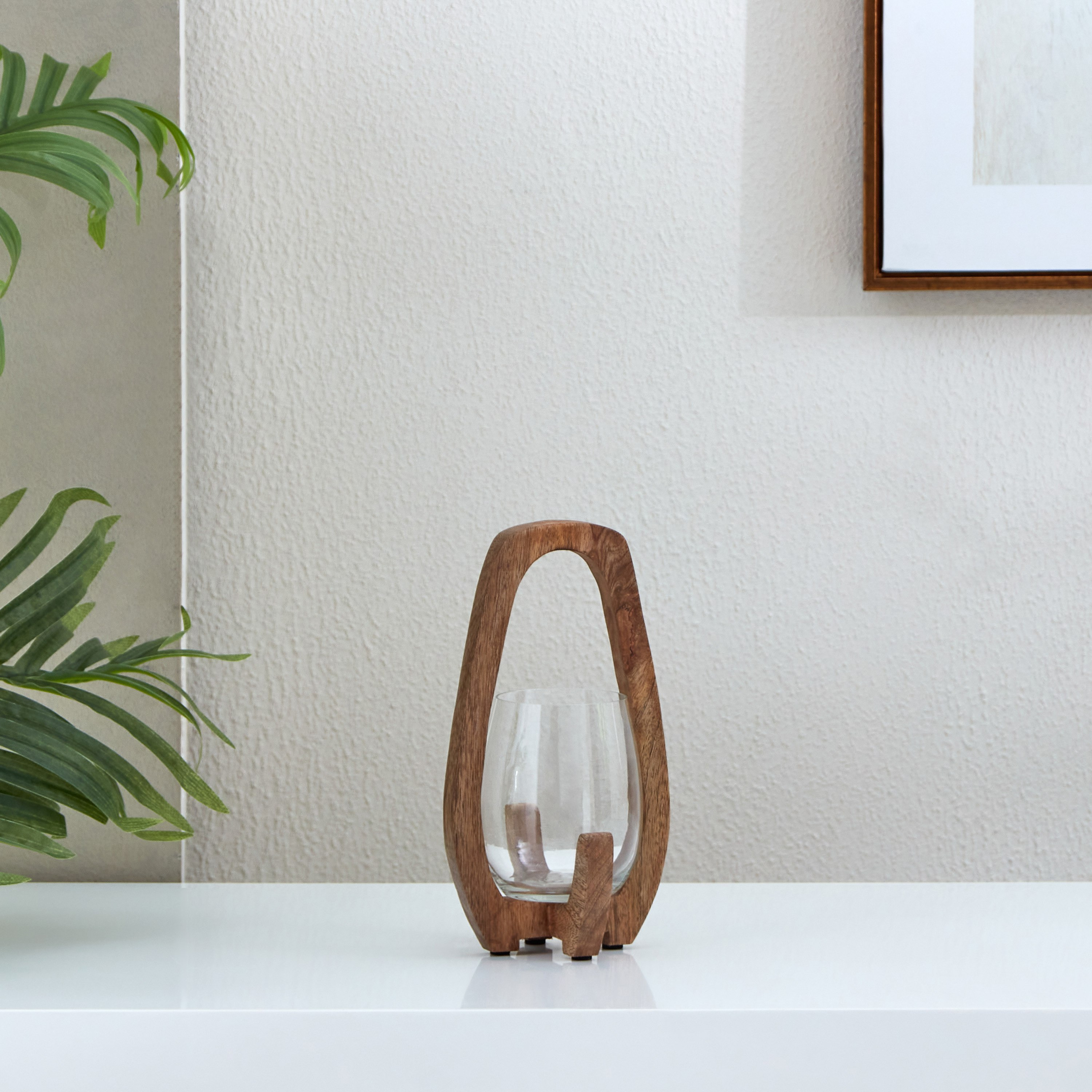 Ace Wooden Small Candleholder - 12x12x22 cm-hbxlivingroom-decorandaccessories-candleholders-image-2