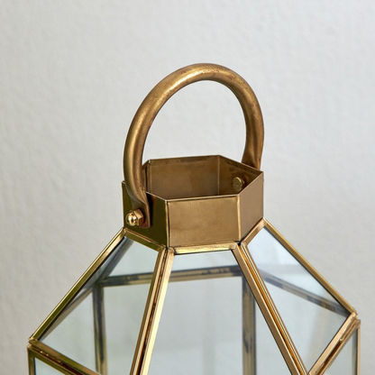 Ace Metal Glass Lantern - 16X18X34 cms