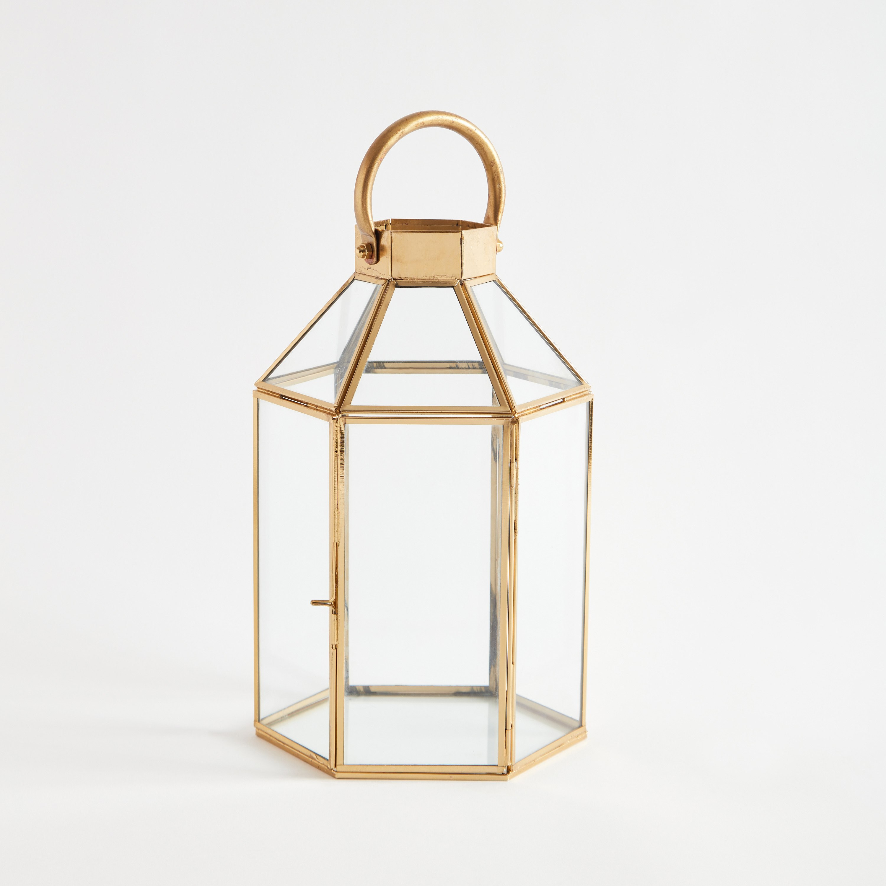 Ace Metal Glass Lantern - 16X18X34 cm-hbxdecorandfurnishings-homeaccessories-lanterns-image-6