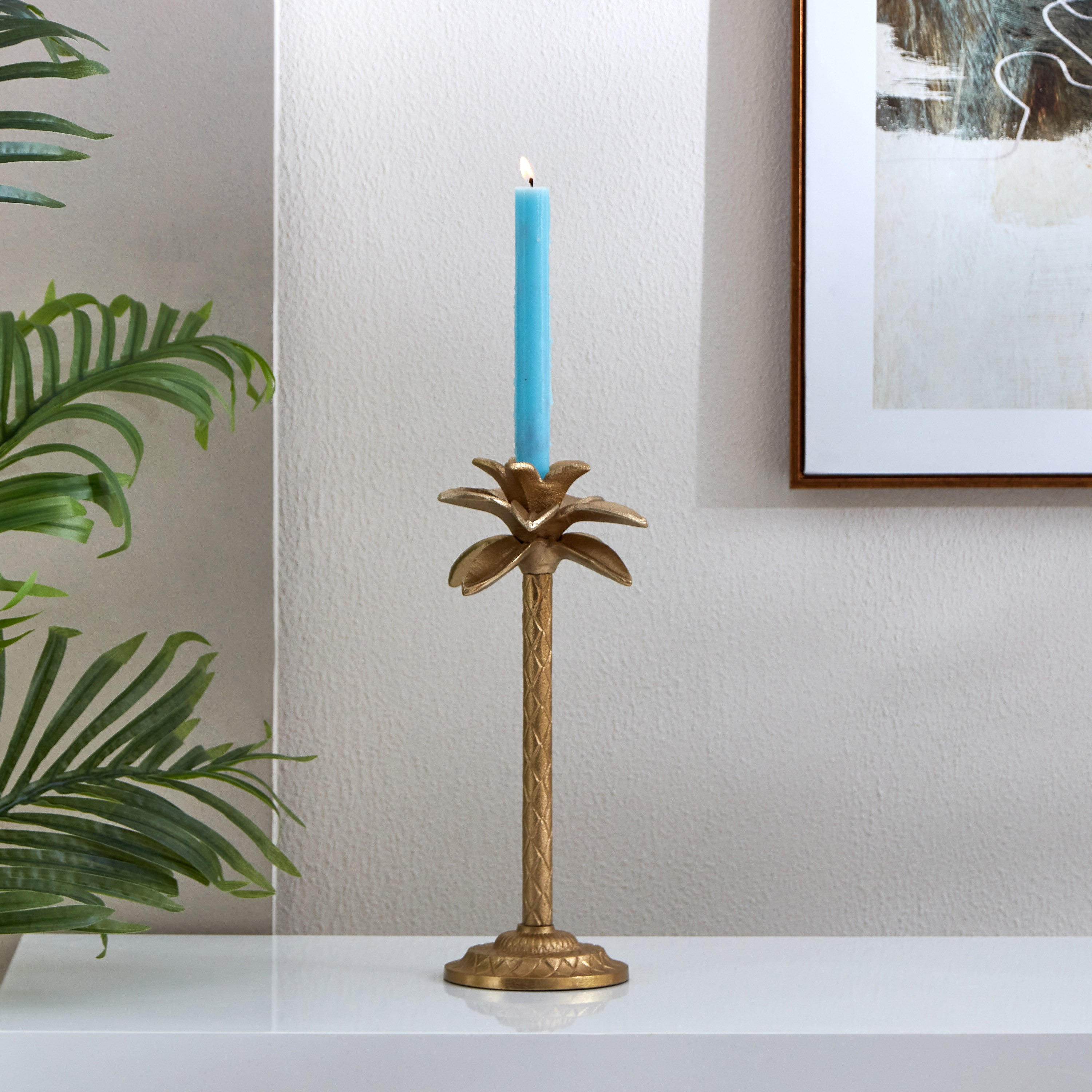 حامل شموع معدني كبير من أيس - 16x13x36 سم-hbxlivingroom-decorandaccessories-candleholders-image-1