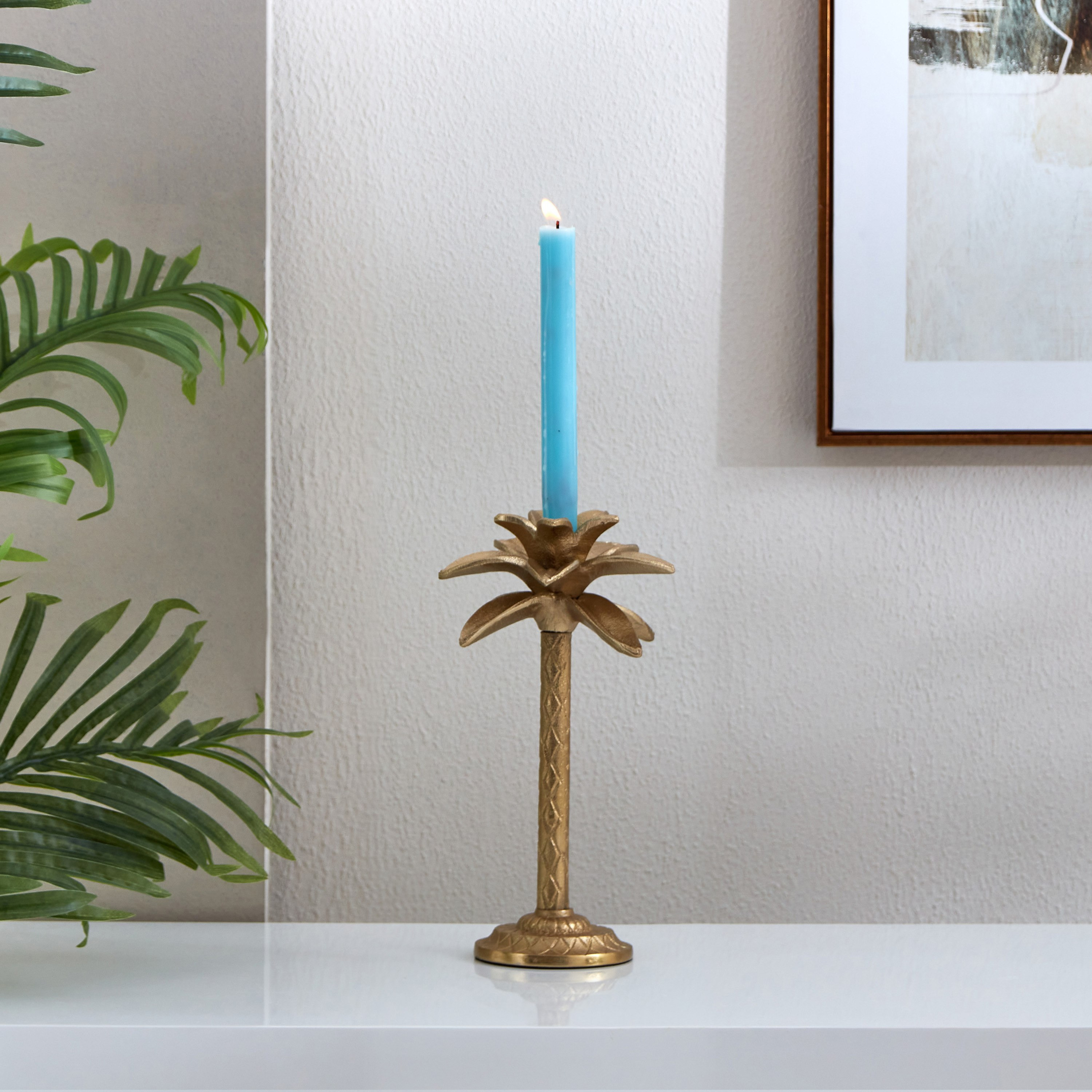 Ace Metal Small Candleholder - 16x11x28 cm-hbxlivingroom-decorandaccessories-candleholders-image-1