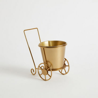 Ace Metal Trolley Planter - 18 cms