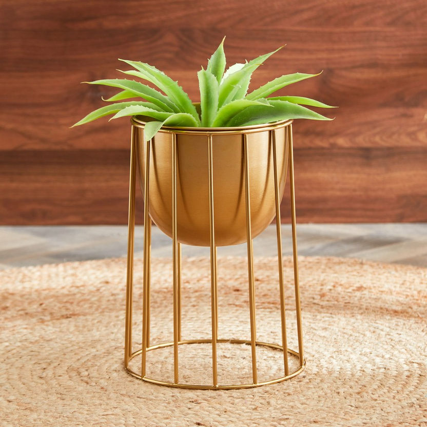 Ace Metal Wired Planter - 38 cm-Planters and Urns-image-0