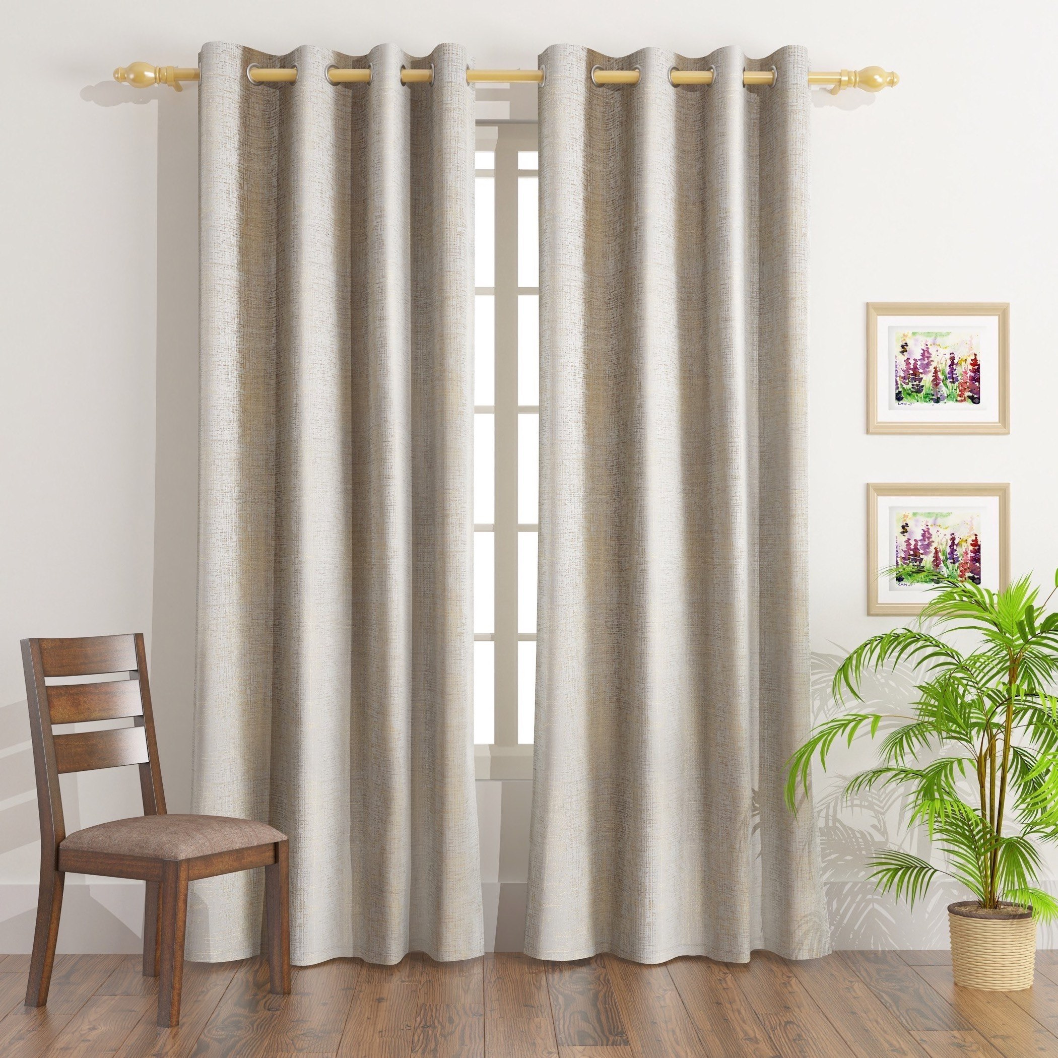 زوج ستائر شفافة طويلة جدًا من جليتر - 140x300 سم-PROMO_HB_AE_B1G1_250925-image-1