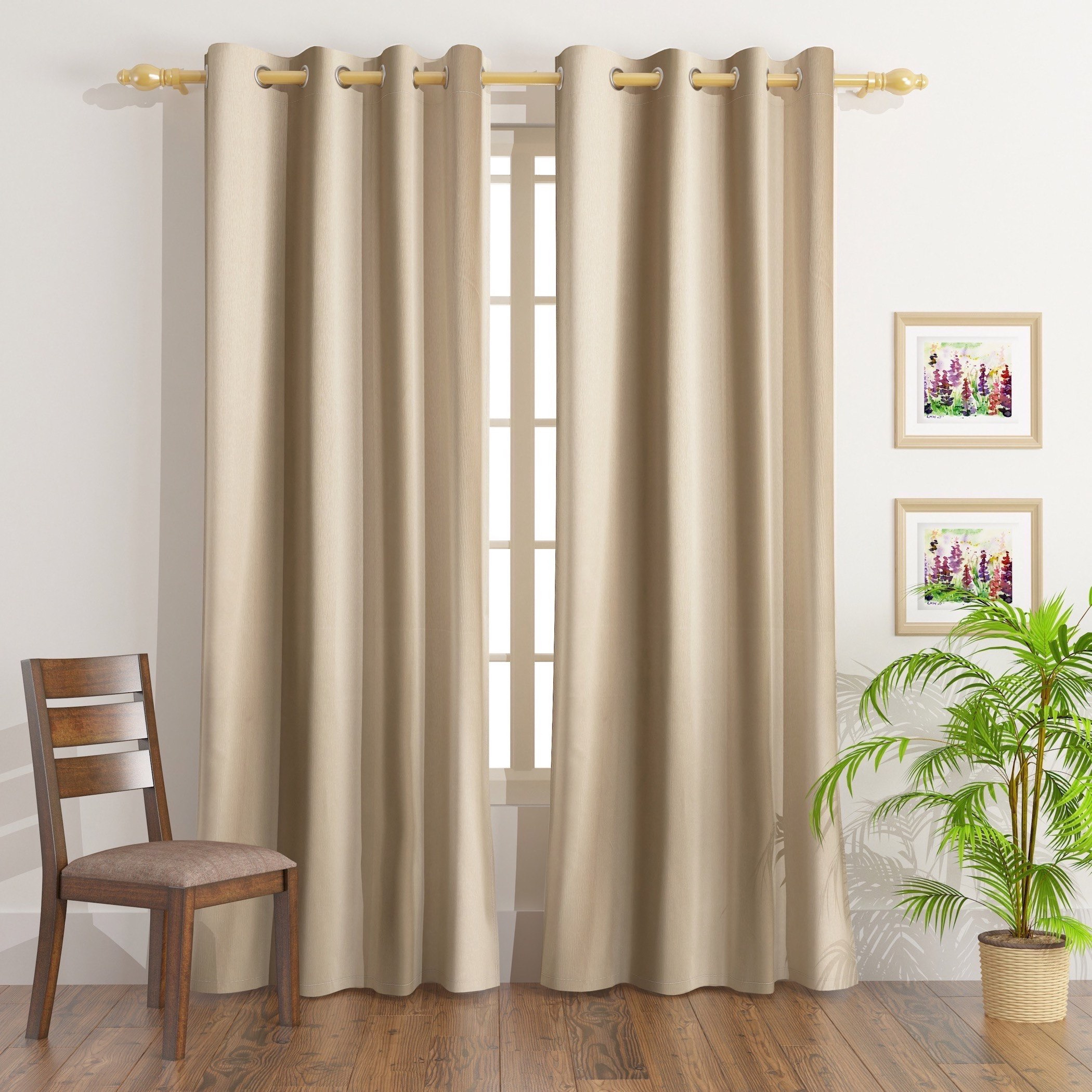 طقم ستائر تعتيم جاكار طويلة جدًا قطعتين من سيرا - 140x300 سم-hbxhomeware-hbxdecorandfurnishings-image-1