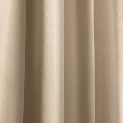 Sera 2-Piece Extra Long Jacquard Blackout Curtain Set - 140x300 cm