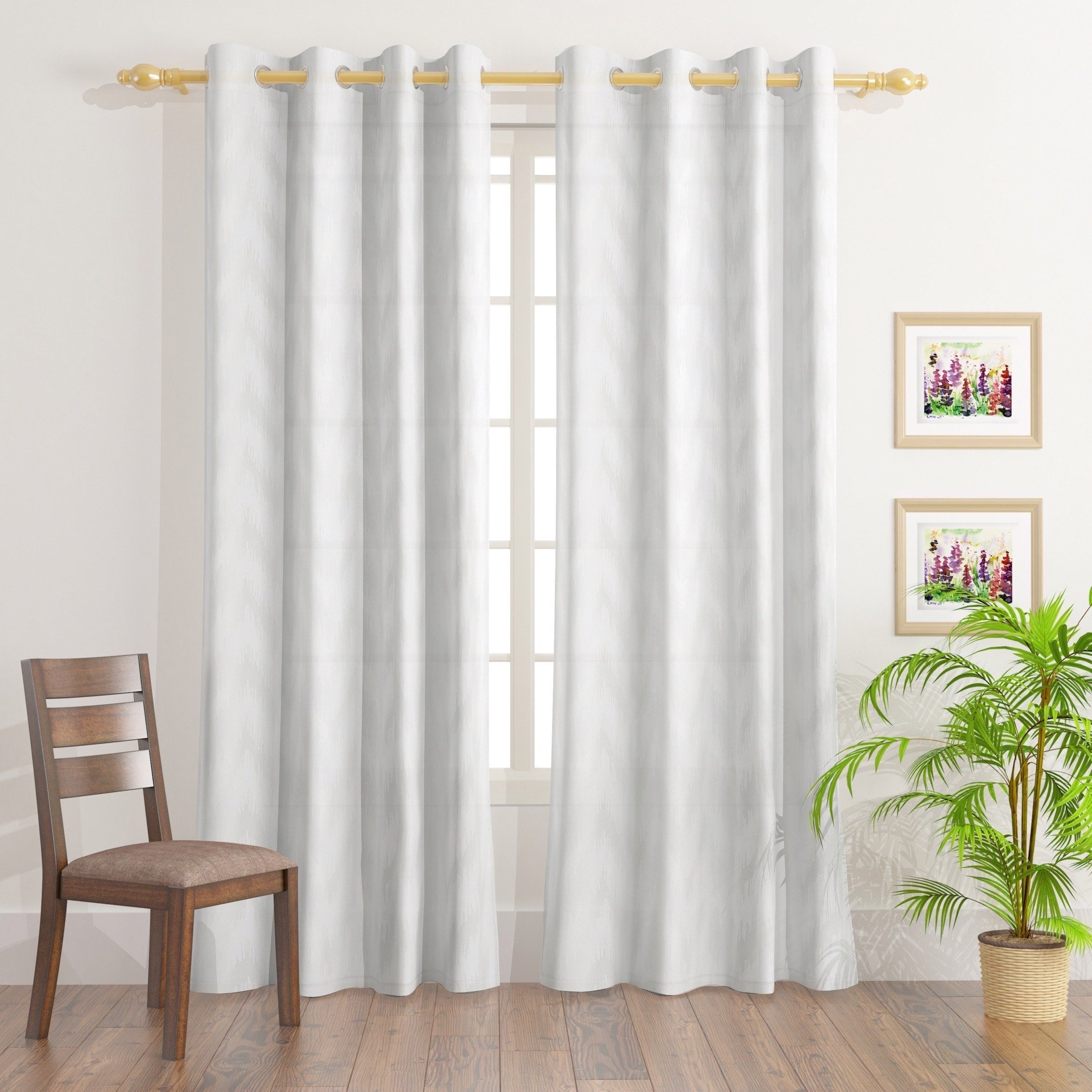 Lusture 2-Piece Extra Long Sheer Curtain Set - 140x300 cm-PROMO_HB_AE_B2G2_011025-image-1