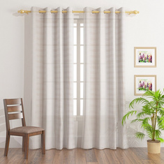 Leon Extra Long Sheer Curtain Pair - 140x300 cms