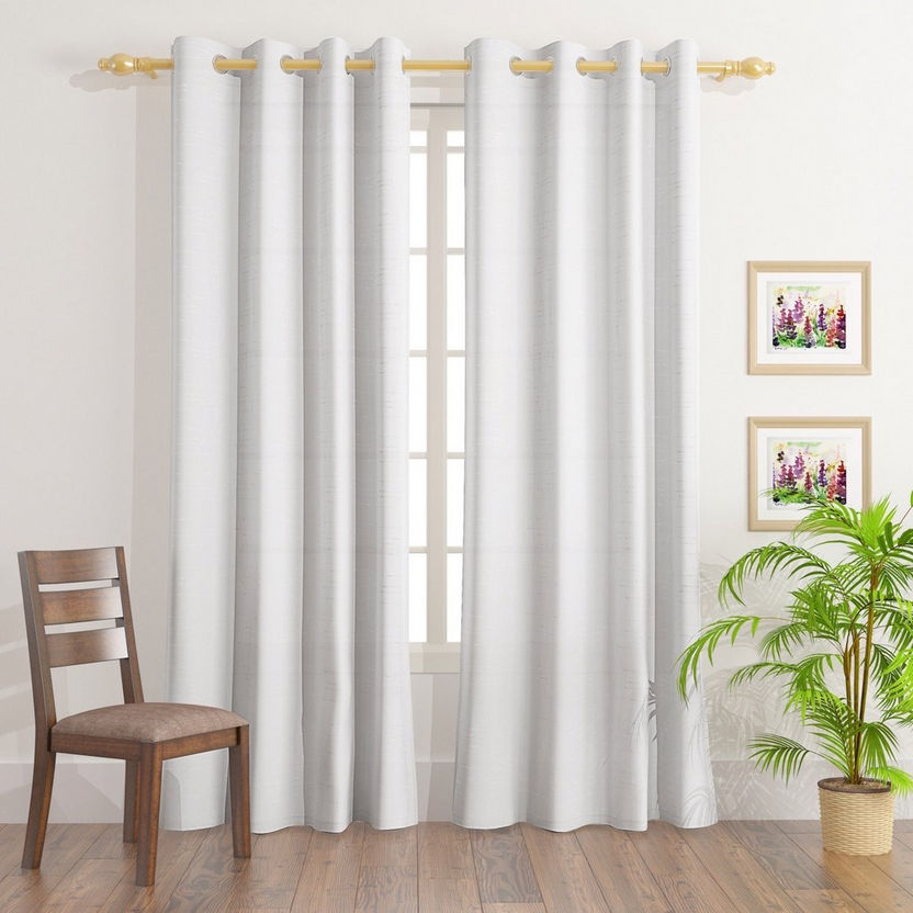 Linear 2-Piece Sheer Curtain Set - 140x240 cm-Curtains-image-0