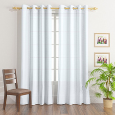Ava Extra Long Sheer Curtain Pair - 140x300 cms