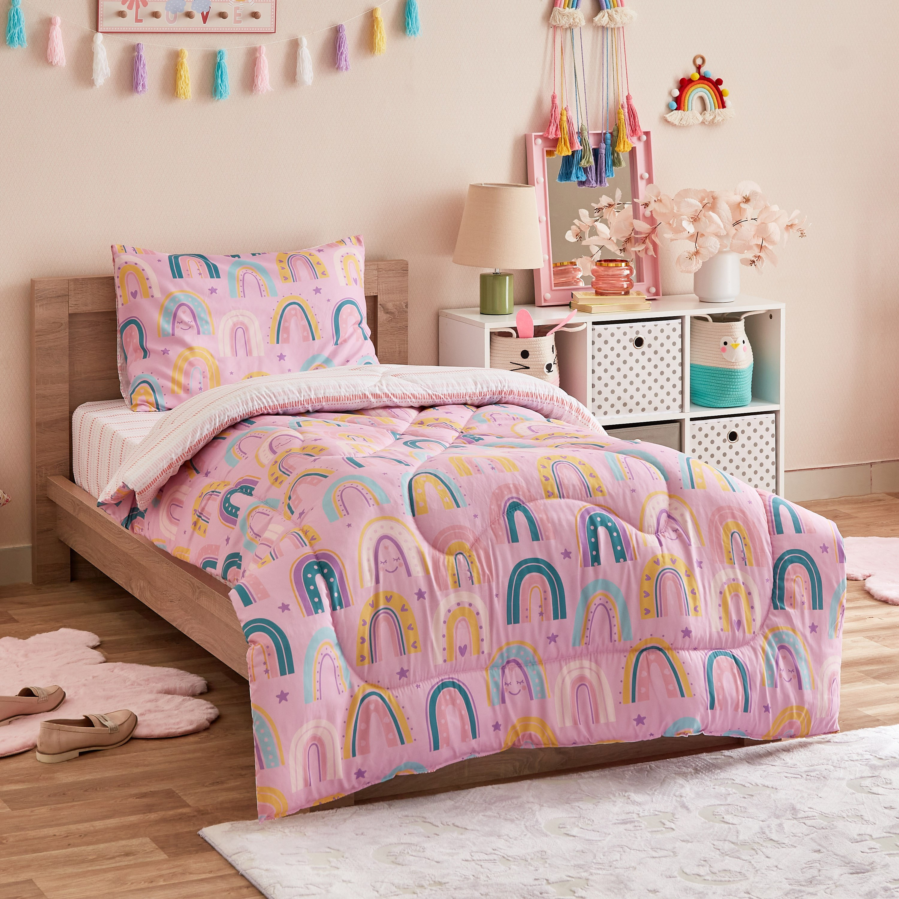 طقم لحاف فردي قطعتين من هرميون سواريه - 135x220 سم-hbxhomeware-hbxkidsandyouth-image-1