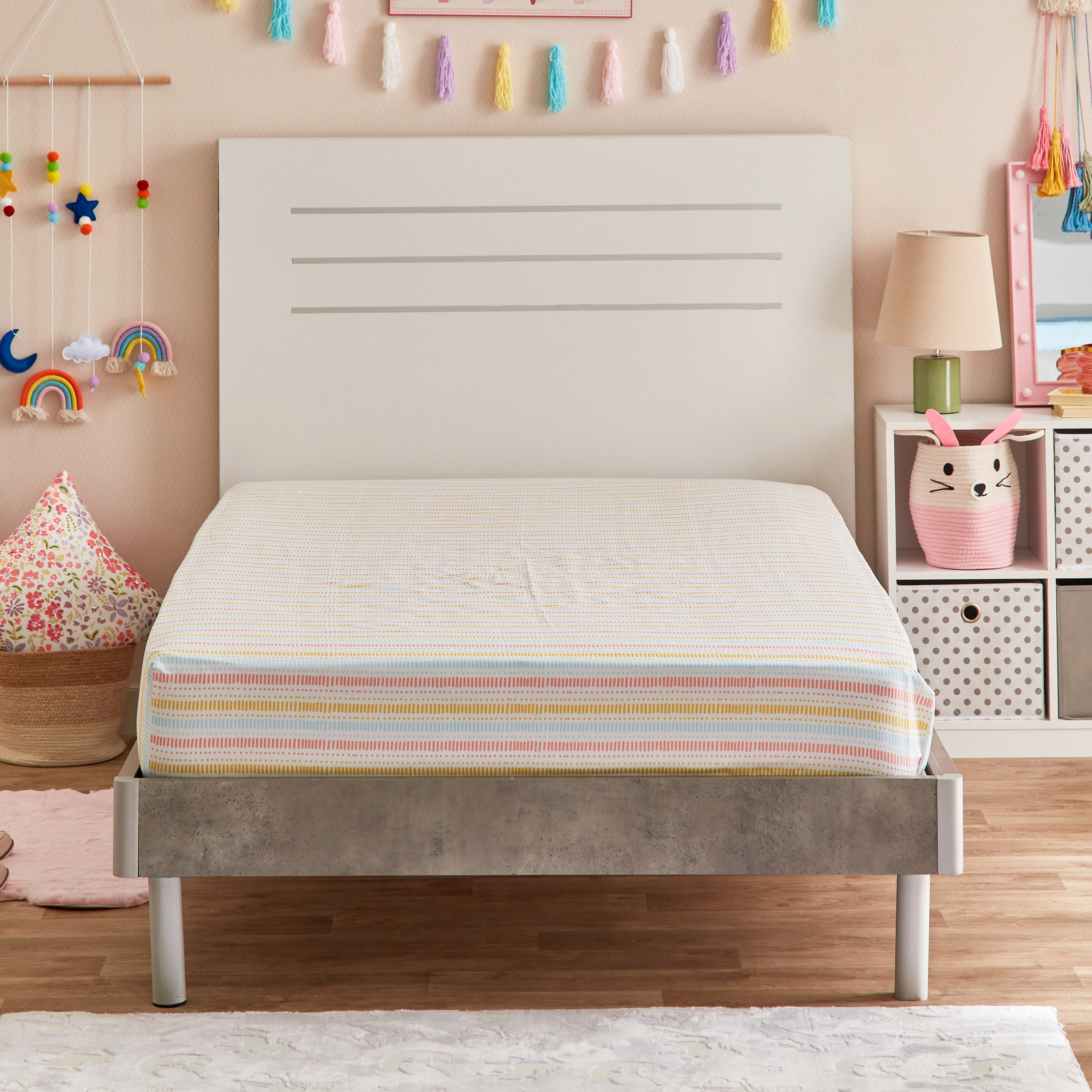 Hermione Soiree Twin Fitted Sheet - 120x200+25 cm-hbxhomeware-hbxkidsandyouth-image-1