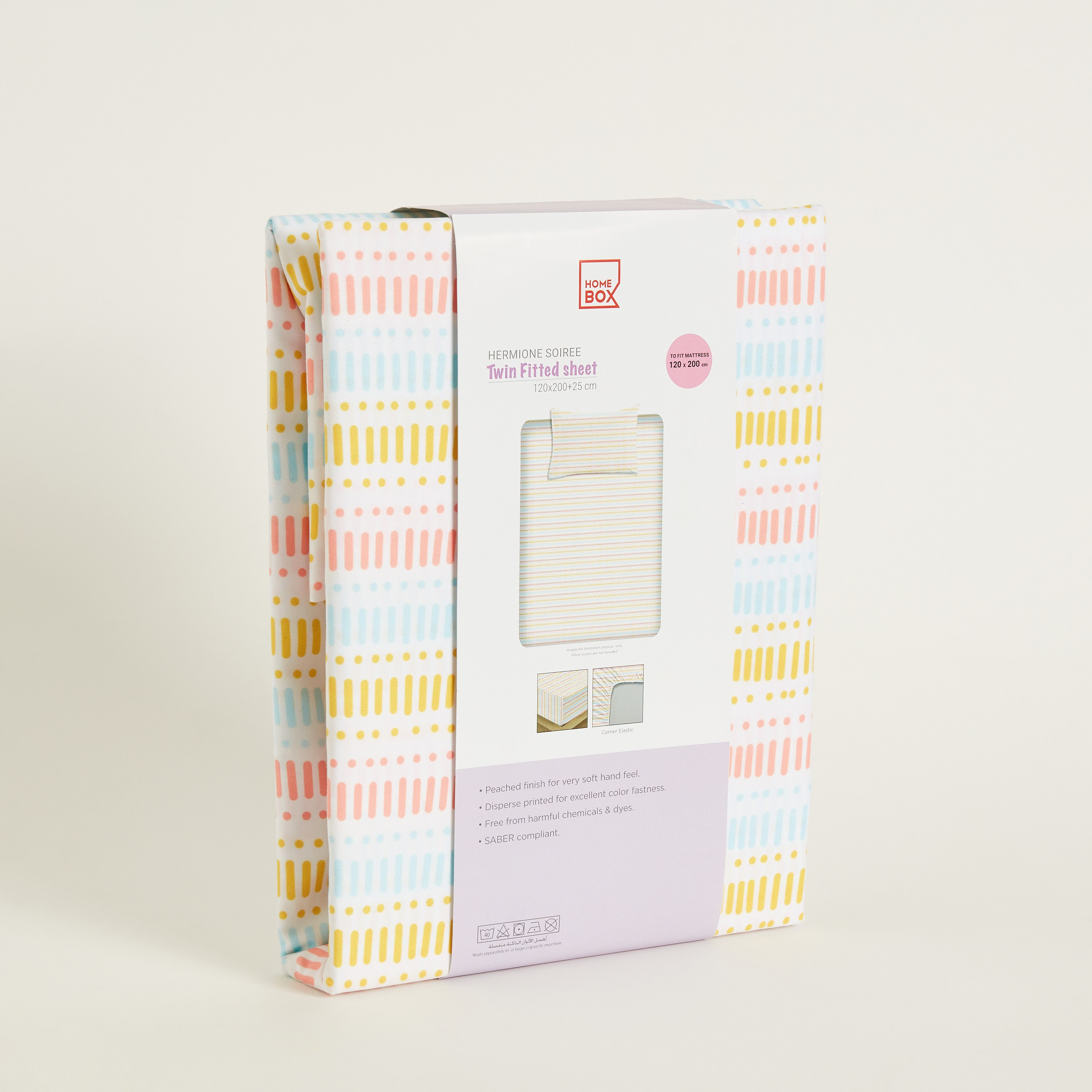 Hermione Soiree Twin Fitted Sheet - 120x200+25 cm-hbxhomeware-hbxkidsandyouth-image-10