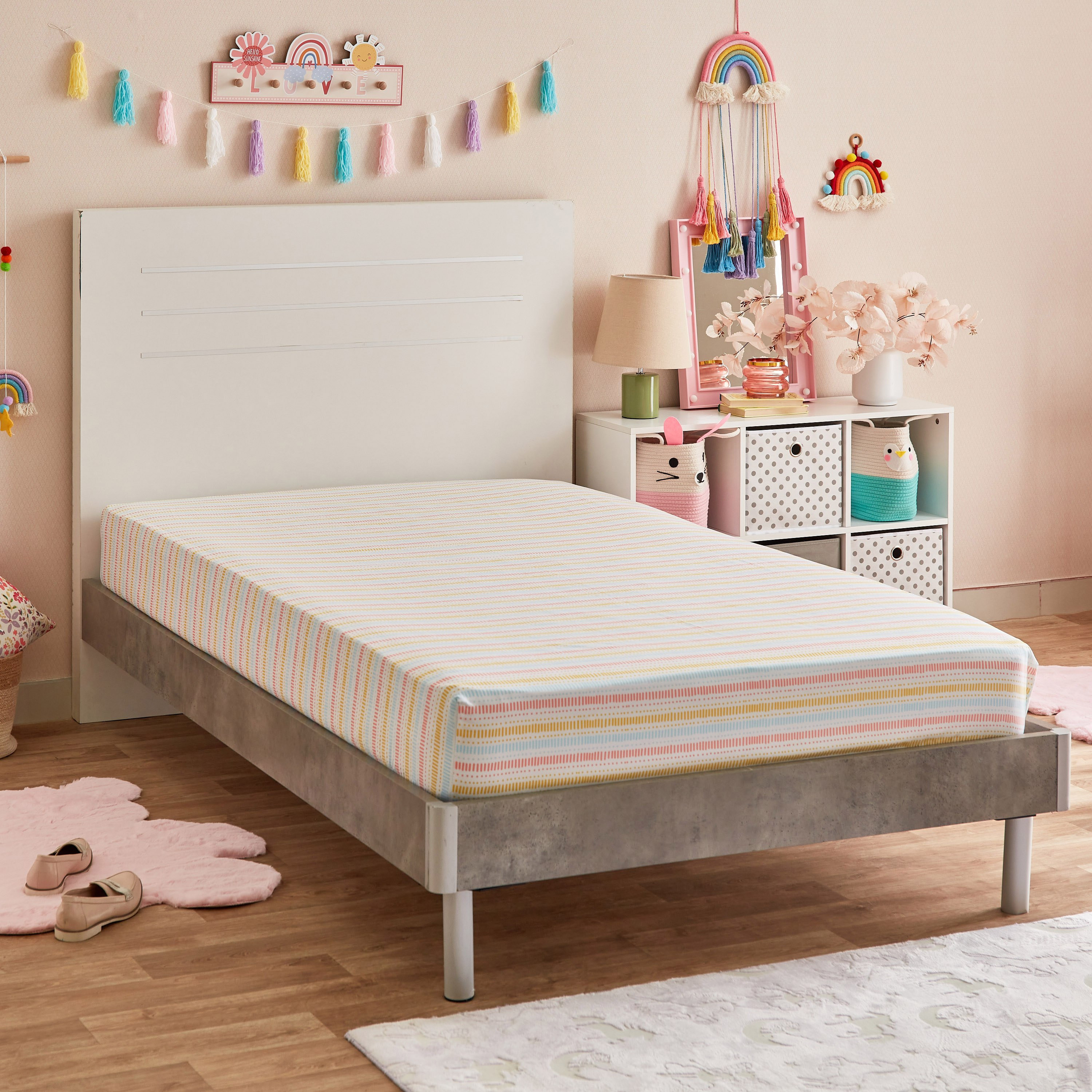 Hermione Soiree Twin Fitted Sheet - 120x200+25 cm-hbxhomeware-hbxkidsandyouth-image-2
