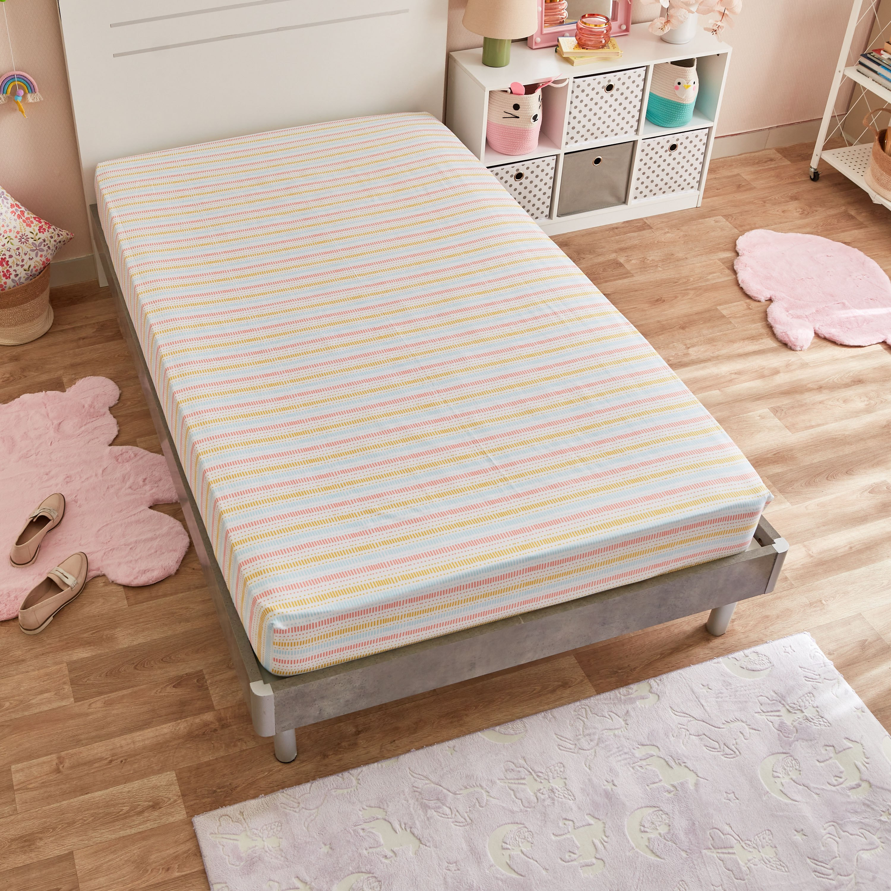 Hermione Soiree Twin Fitted Sheet - 120x200+25 cm-hbxhomeware-hbxkidsandyouth-image-3