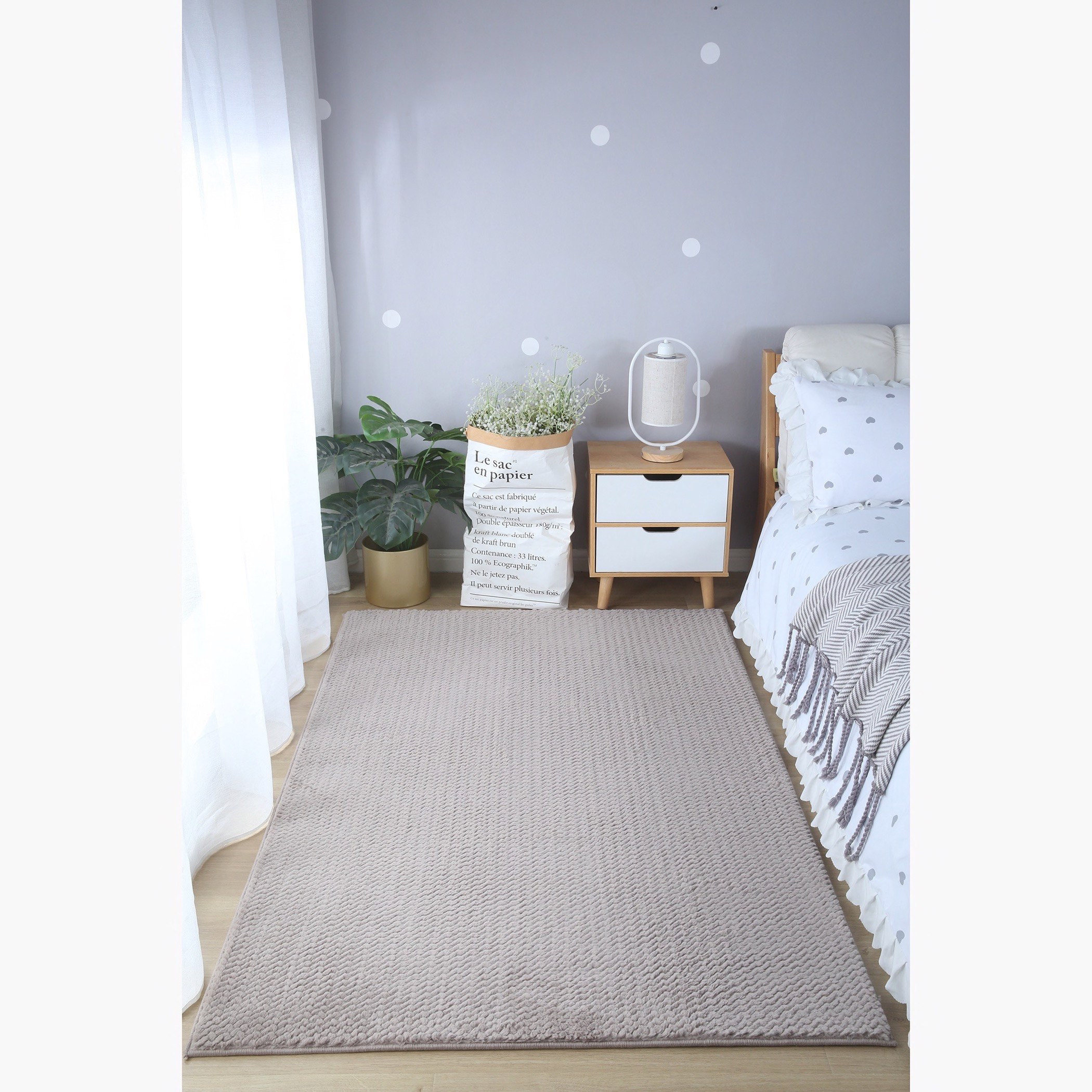 سجادة فرو أرنب صناعي من بوب كورن - 110x160 سم-hbxdecorandfurnishings-floorcoverings-rugs-image-1