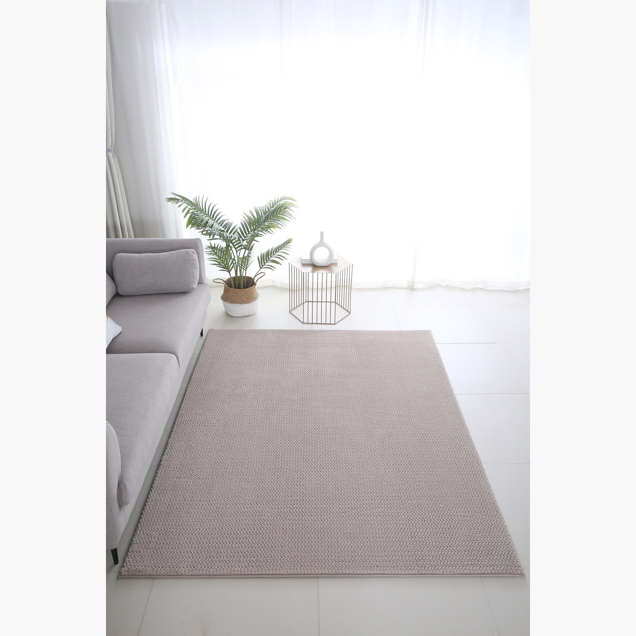 سجادة فرو أرنب صناعي - بوب كورن - 200x150 سم-hbxdecorandfurnishings-floorcoverings-rugs-image-1