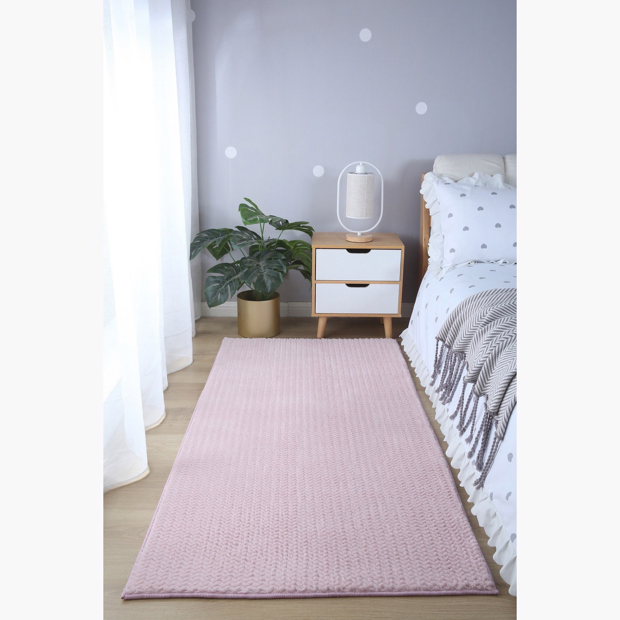 سجادة فرو أرنب صناعي من بوب كورن - 150x80 سم-hbxdecorandfurnishings-floorcoverings-rugs-image-1